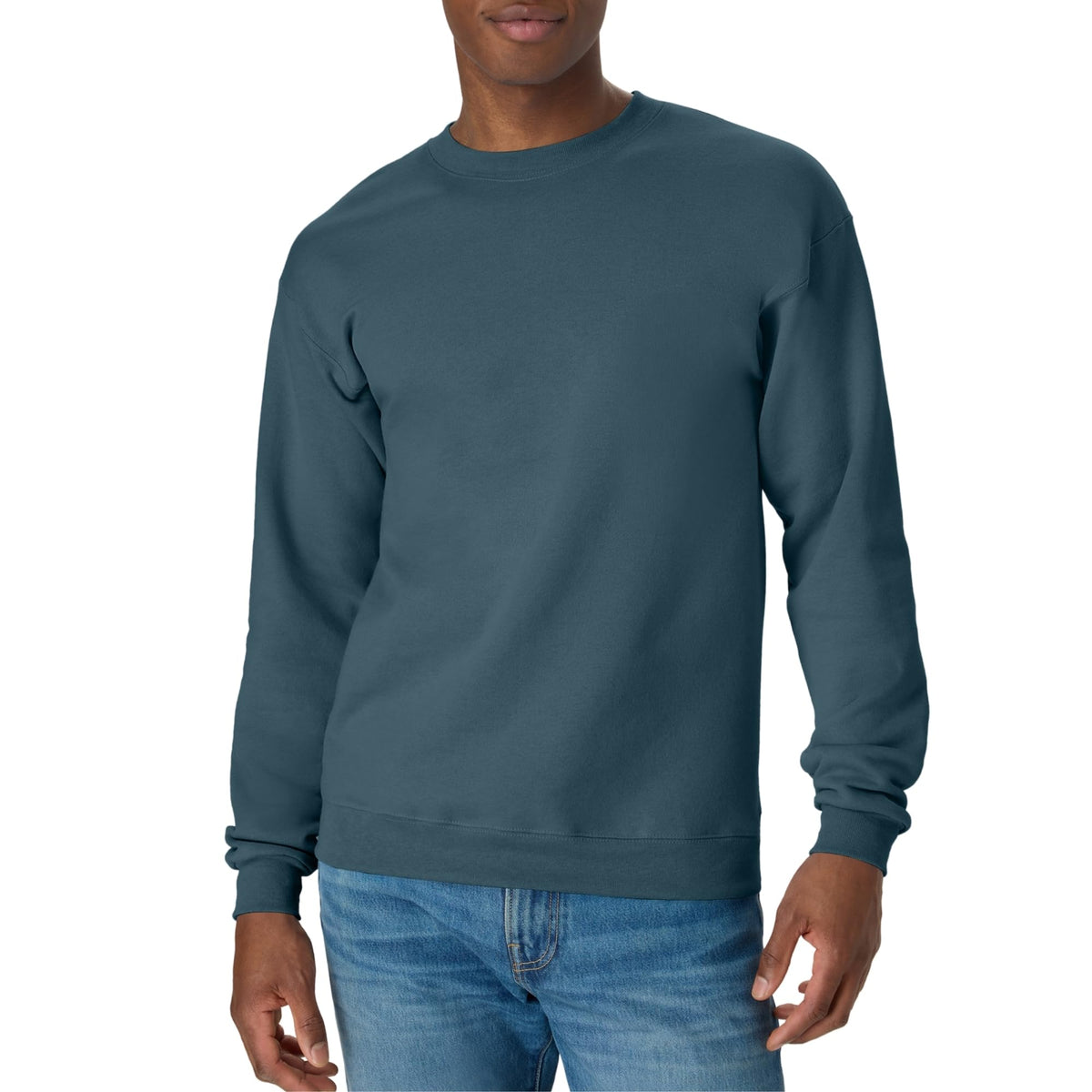 Hanes Men's Sweatshirt, EcoSmart Fleece Crewneck Sweatshirt, Big & Tall Available, 1 or 2-Pack Jansha Store