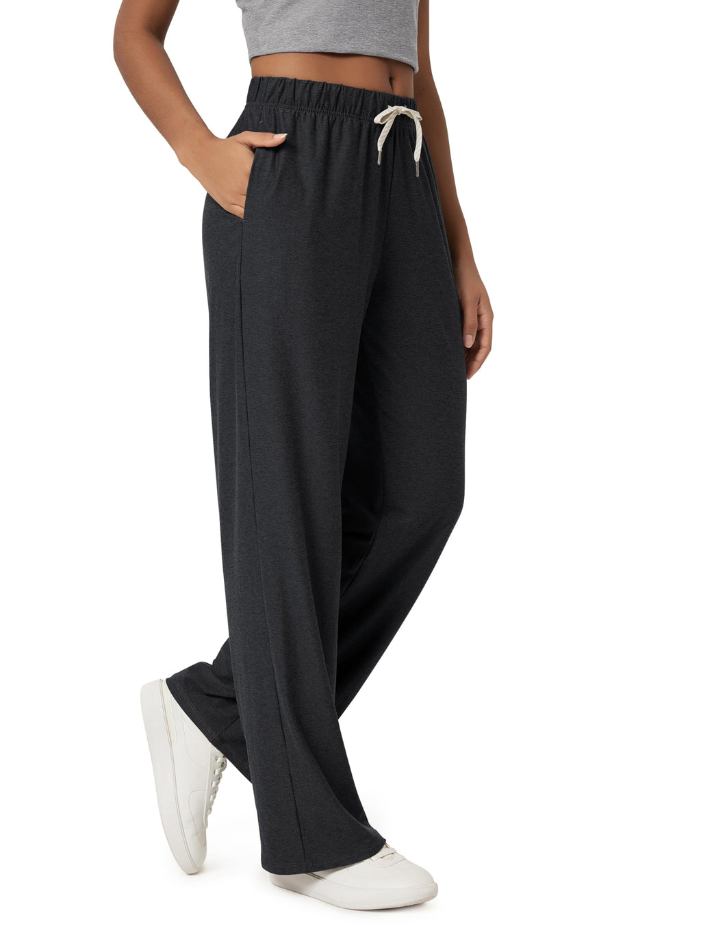 ODODOS Women's Straight Leg Pants Ultra Soft odSTRATUM Tech Relaxed Casual Pajama Lounge Pants with Pockets-27/29/31 Inseam Jansha Store