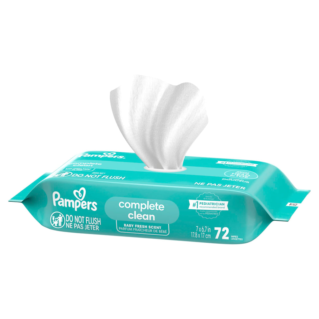Pampers Complete Clean Baby Wipes - Fresh Scent 1X 72 Count Jansha Store