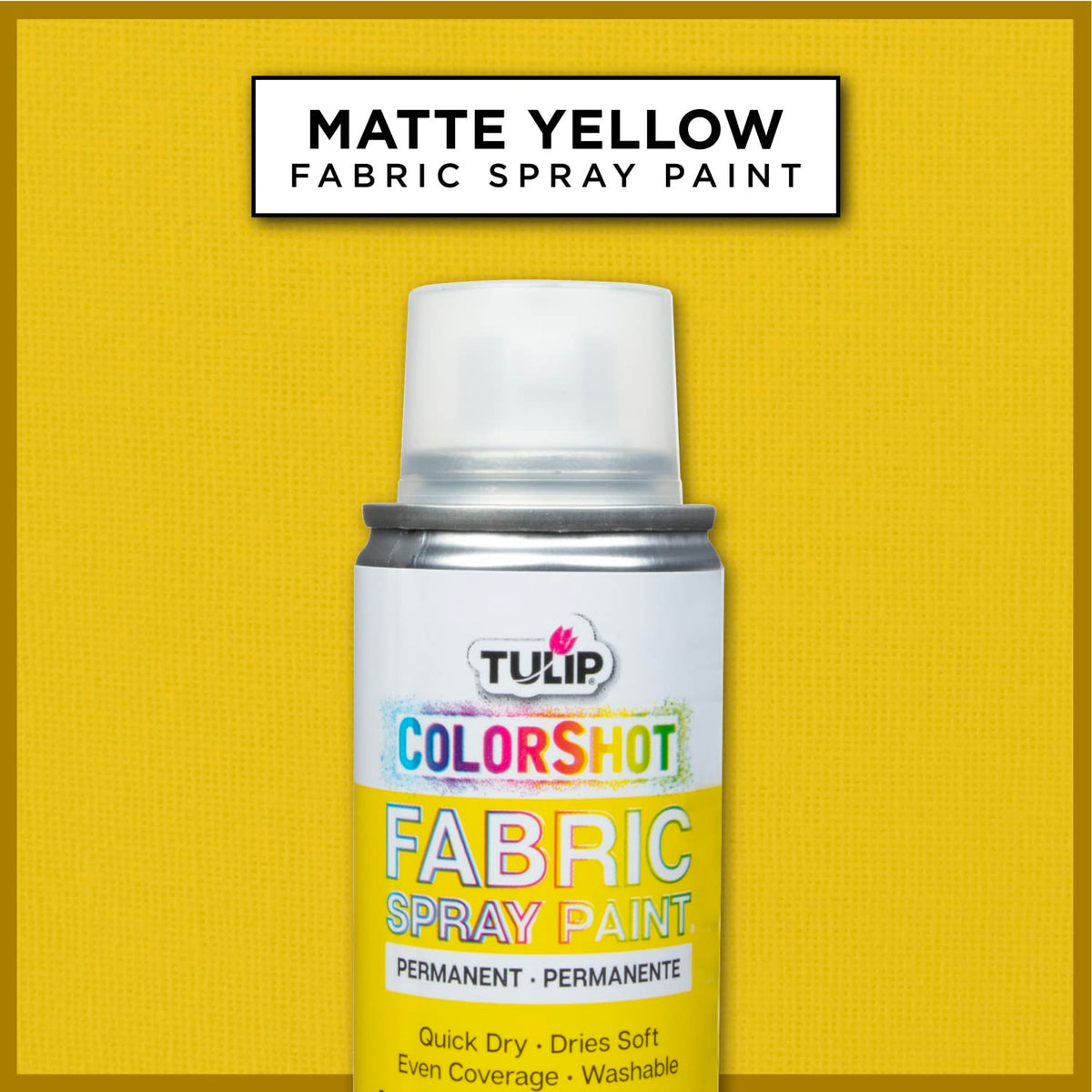 TULIP ColorShot Fabric Spray Paint, Black, 3 oz Jansha Store