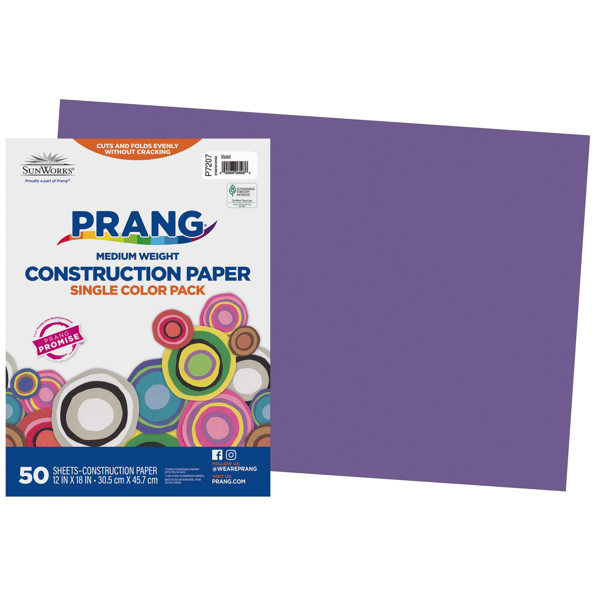Prang (Formerly SunWorks) Construction Paper, 10 Assorted Colors, 12" x 18", 50 Sheets Jansha Store