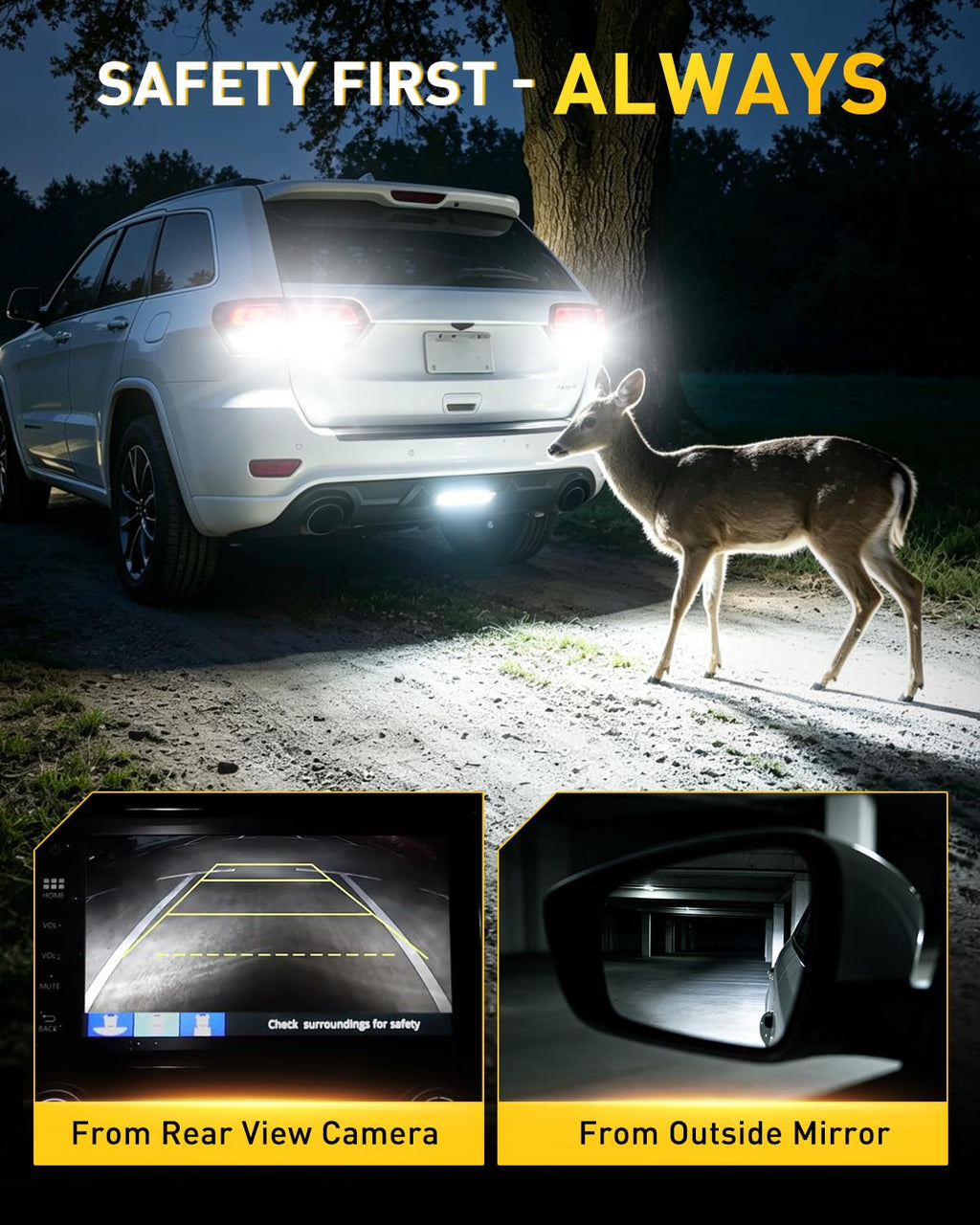 AUXITO 194 LED Bulbs for License Plate Light 168 175 2825 W5W T10 24-SMD 3014 Chipsets 6000K White for Car Dome Door Map Dash Courtesy Cargo License Plate Lights, Pack of 2 Jansha Store