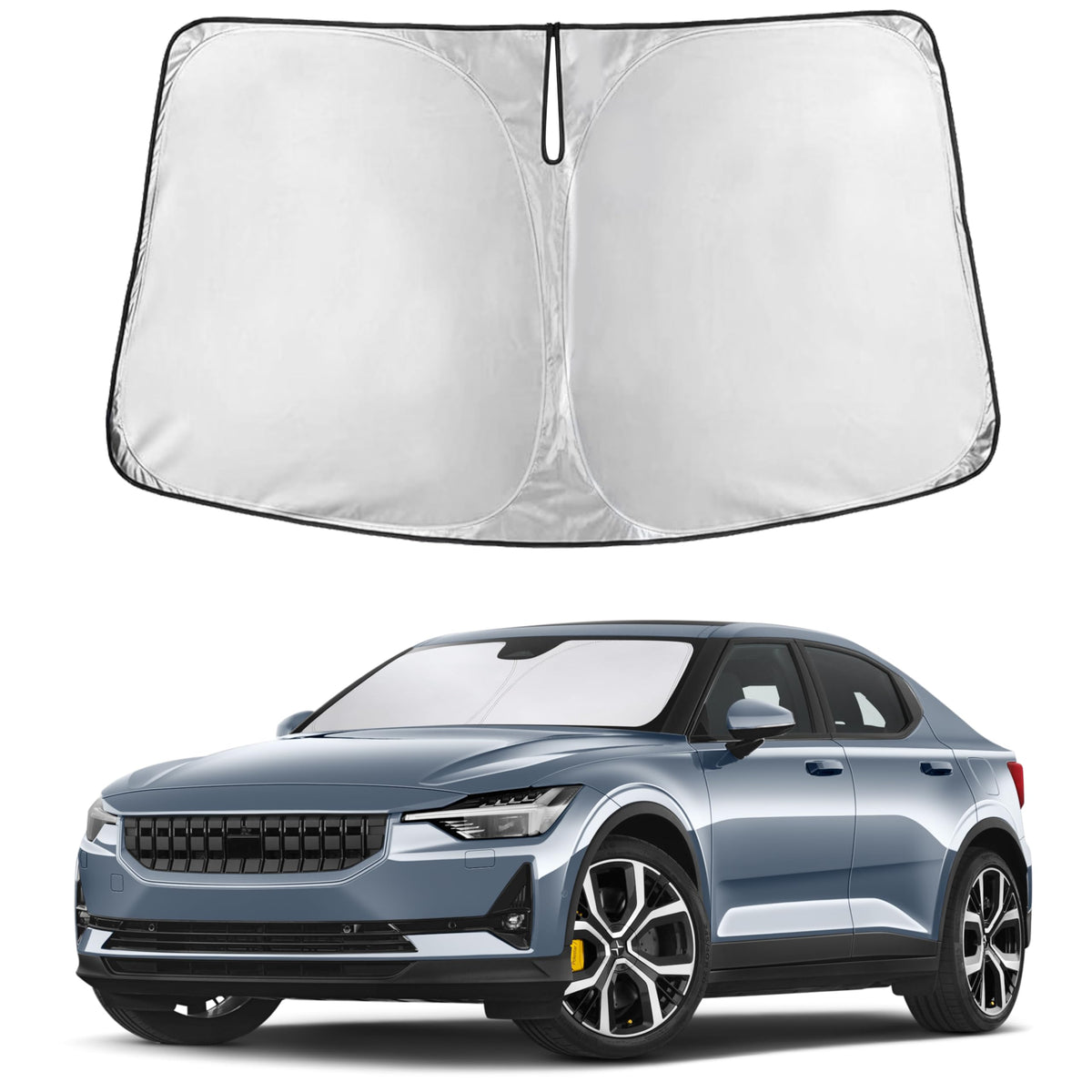 Autovir Windshield Sun Shade, Foldable Car Window Shades, 280T Visor Shade Jansha Store