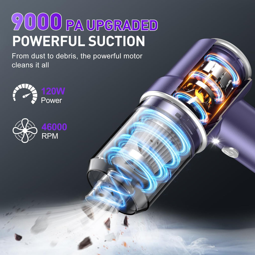 KMM Handheld Car Vacuum Cleaner, Hand Held Vacuum & Air Duster Jansha Store