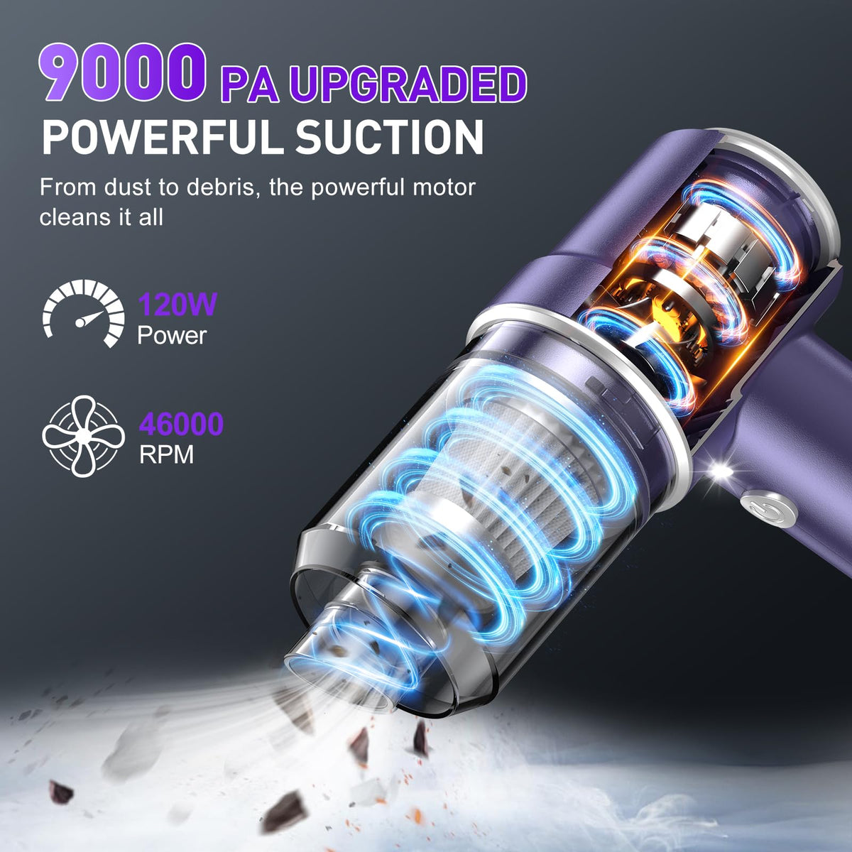 KMM Handheld Car Vacuum Cleaner, Hand Held Vacuum & Air Duster Jansha Store