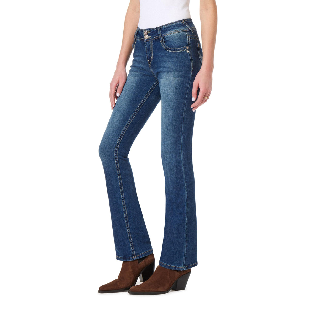 WallFlower Luscious Curvy Bootcut Jeans for Women, Sizes 0-24 Jansha Store