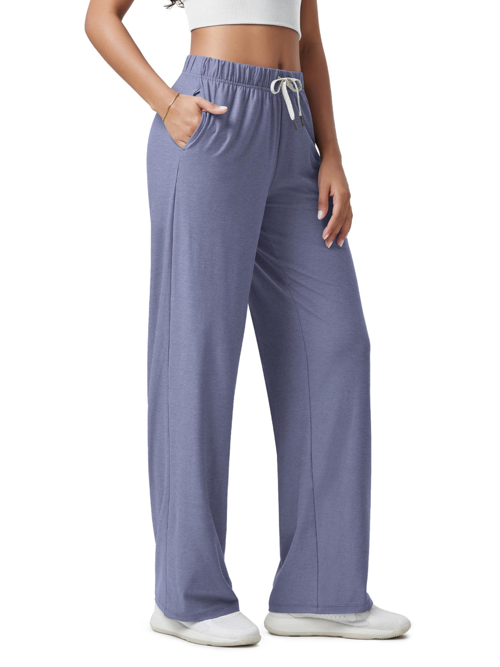 ODODOS Women's Straight Leg Pants Ultra Soft odSTRATUM Tech Relaxed Casual Pajama Lounge Pants with Pockets-27/29/31 Inseam Jansha Store
