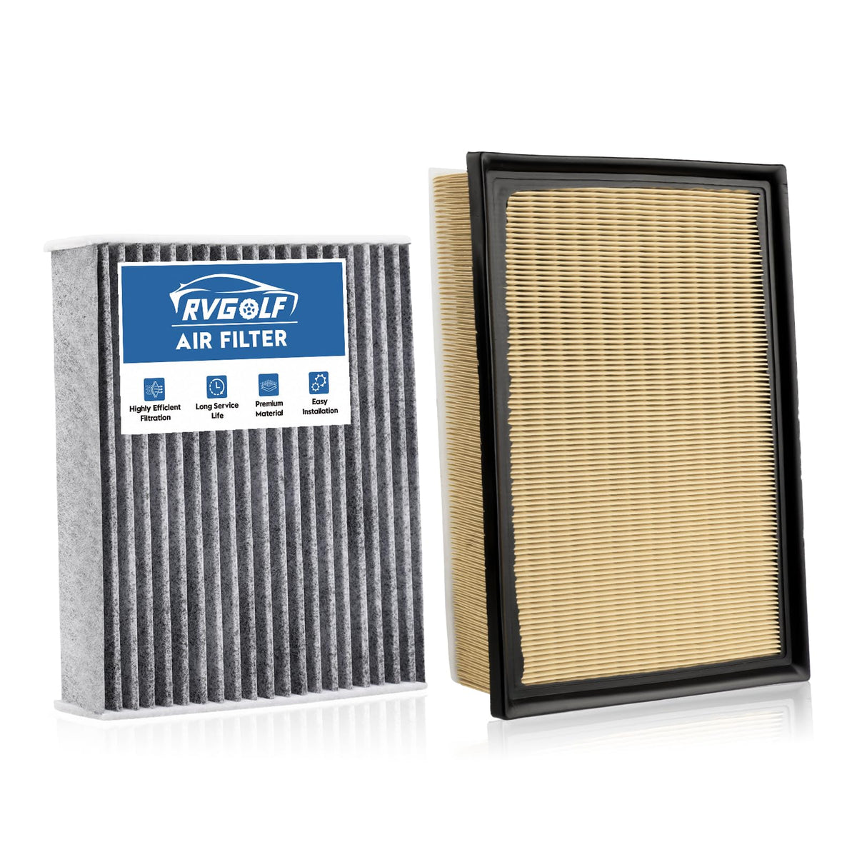 Not for Hybrid, Engine+Cabin Air Filter Fit 2015-2019 Sonata 2.4L (Gas) Jansha Store