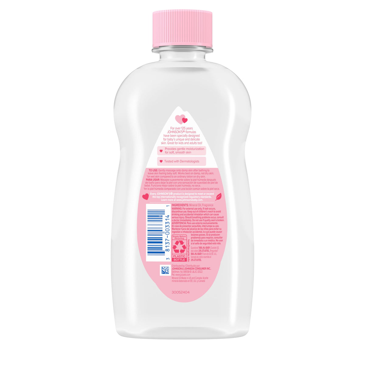 Johnson's Baby Oil, Hypoallergenic, 3 fl oz Jansha Store