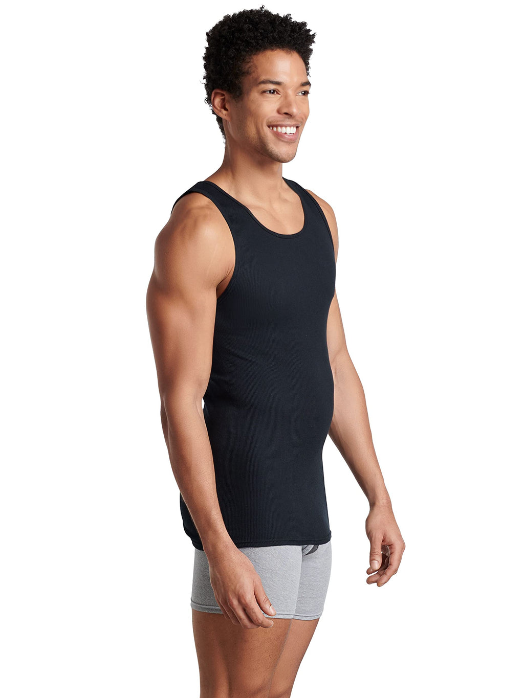 Fruit of the Loom Men's Sleeveless Tag Free Moisture Wicking Tank A-Shirt Jansha Store
