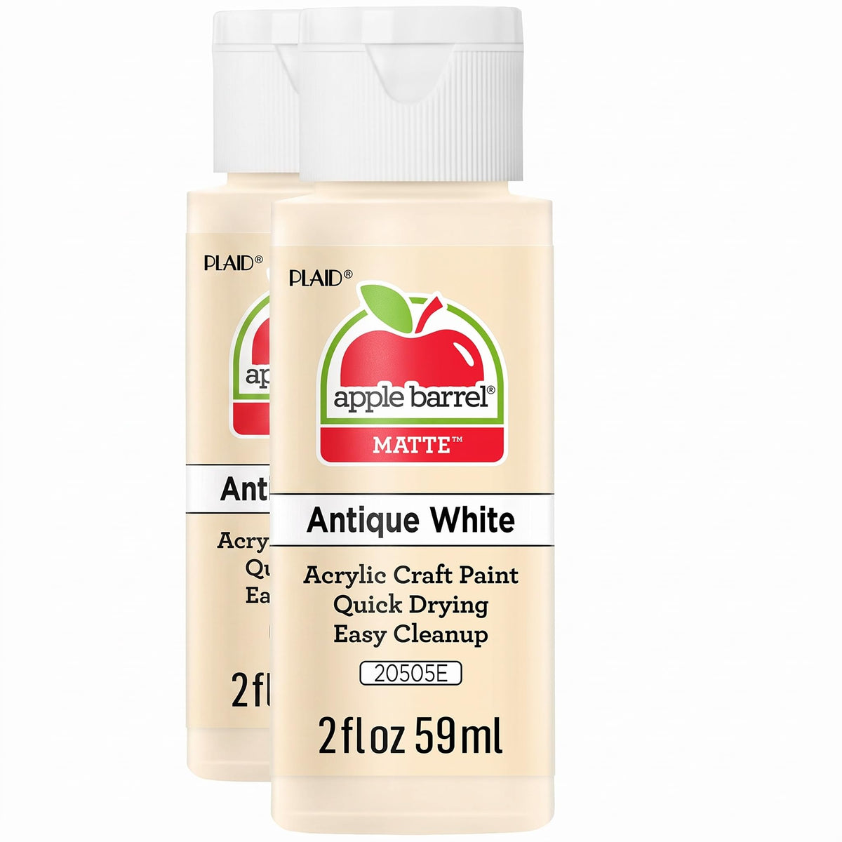 Apple Barrel Acrylic Paint in Assorted Colors (2 Ounce), 20503 White Jansha Store