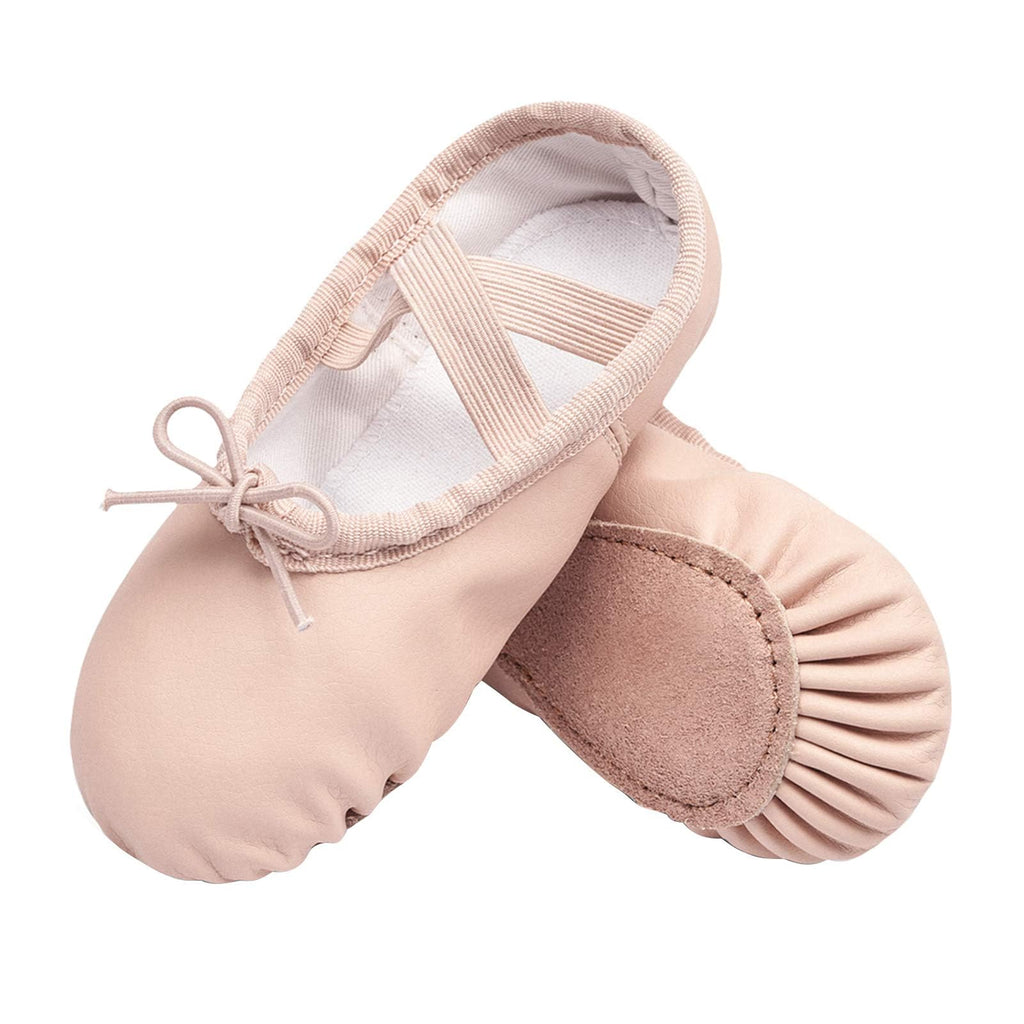 Stelle Ballet Shoes for Girls Toddler Soft Leather Split Sole Jansha Store