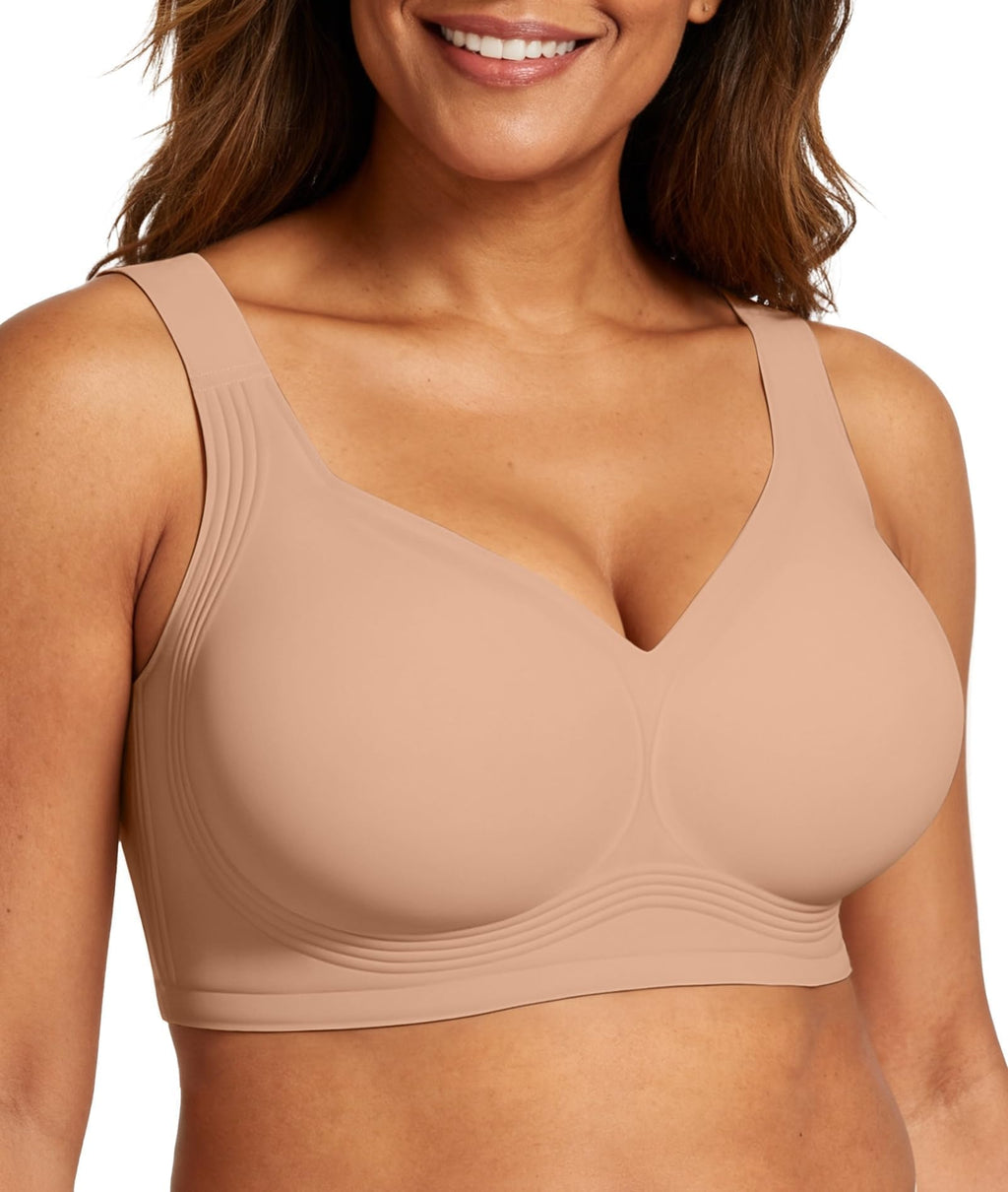 OEAK Womens Wireless Jelly Bras Plus Size Support Push Up Comfortable Bra Jansha Store
