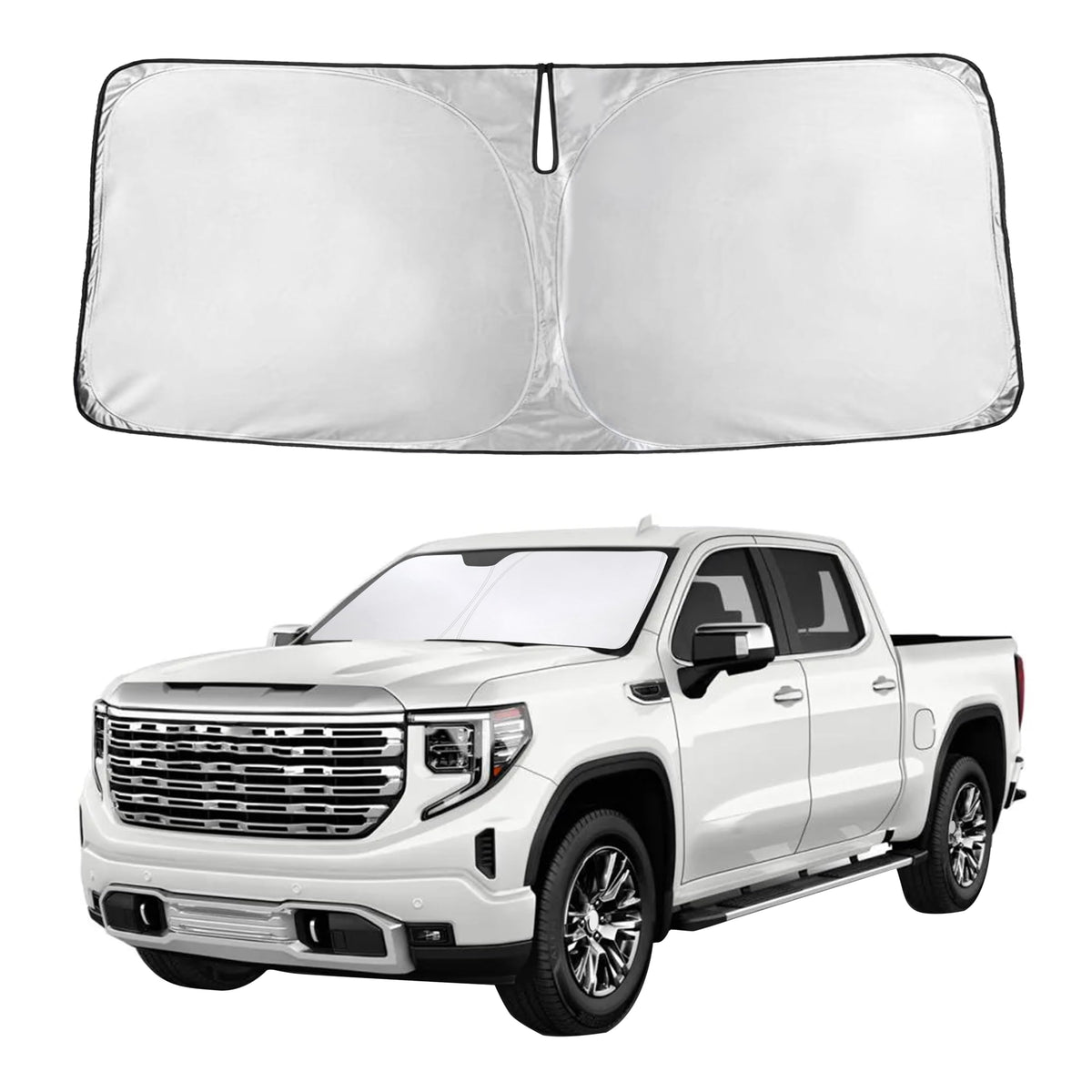 Autovir Windshield Sun Shade, Foldable Car Window Shades, 280T Visor Shade Jansha Store