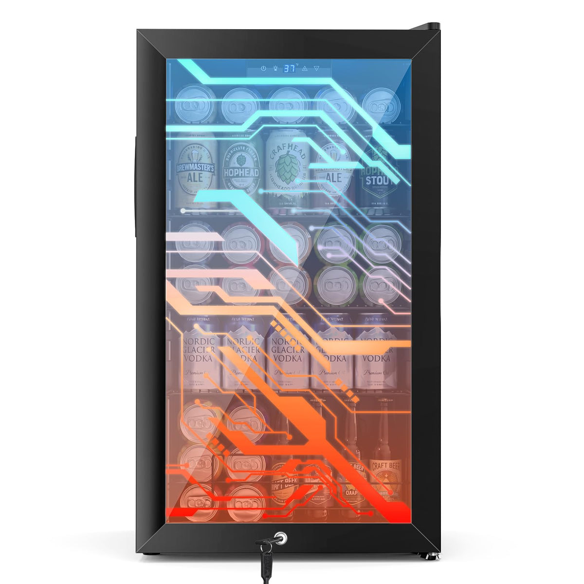 24 Inch Upgraded Dual Zone Wine and Beverage Refrigerator Cooler Jansha Store