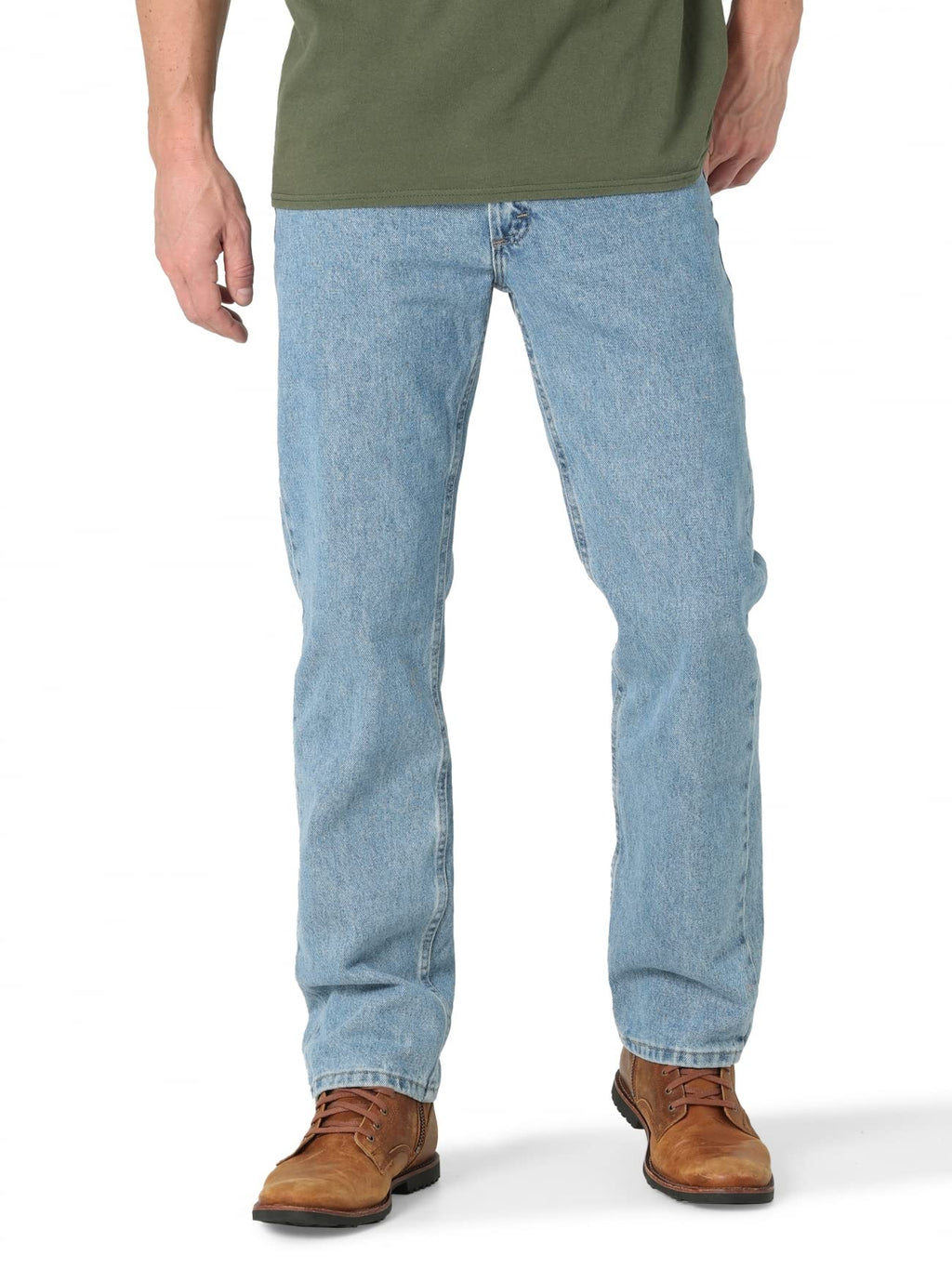 Wrangler Authentics Men's Regular Fit Comfort Flex Waist Jean Jansha Store