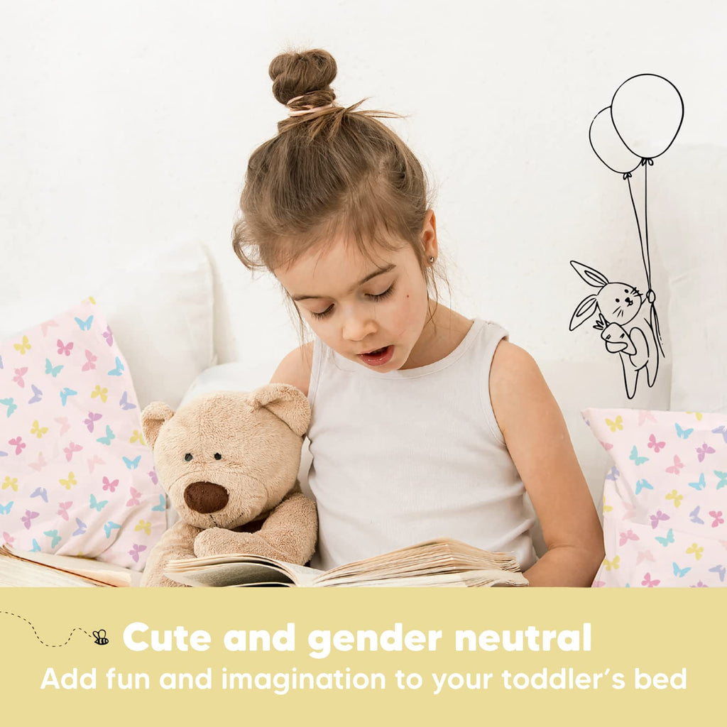 Toddler Pillow with Pillowcase, 13x18 My Little Dreamy Pillow (Flora Vale) Jansha Store