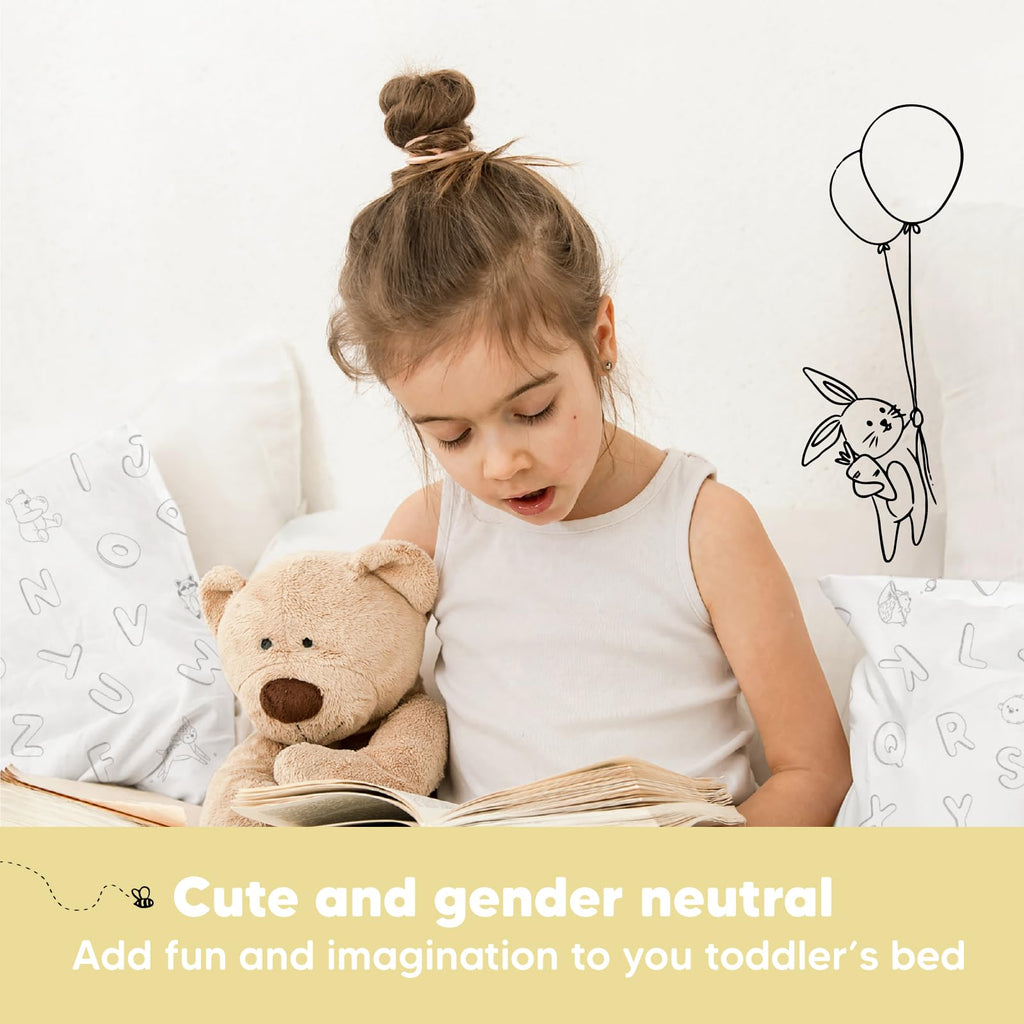 Toddler Pillow with Pillowcase, 13x18 My Little Dreamy Pillow (Flora Vale) Jansha Store