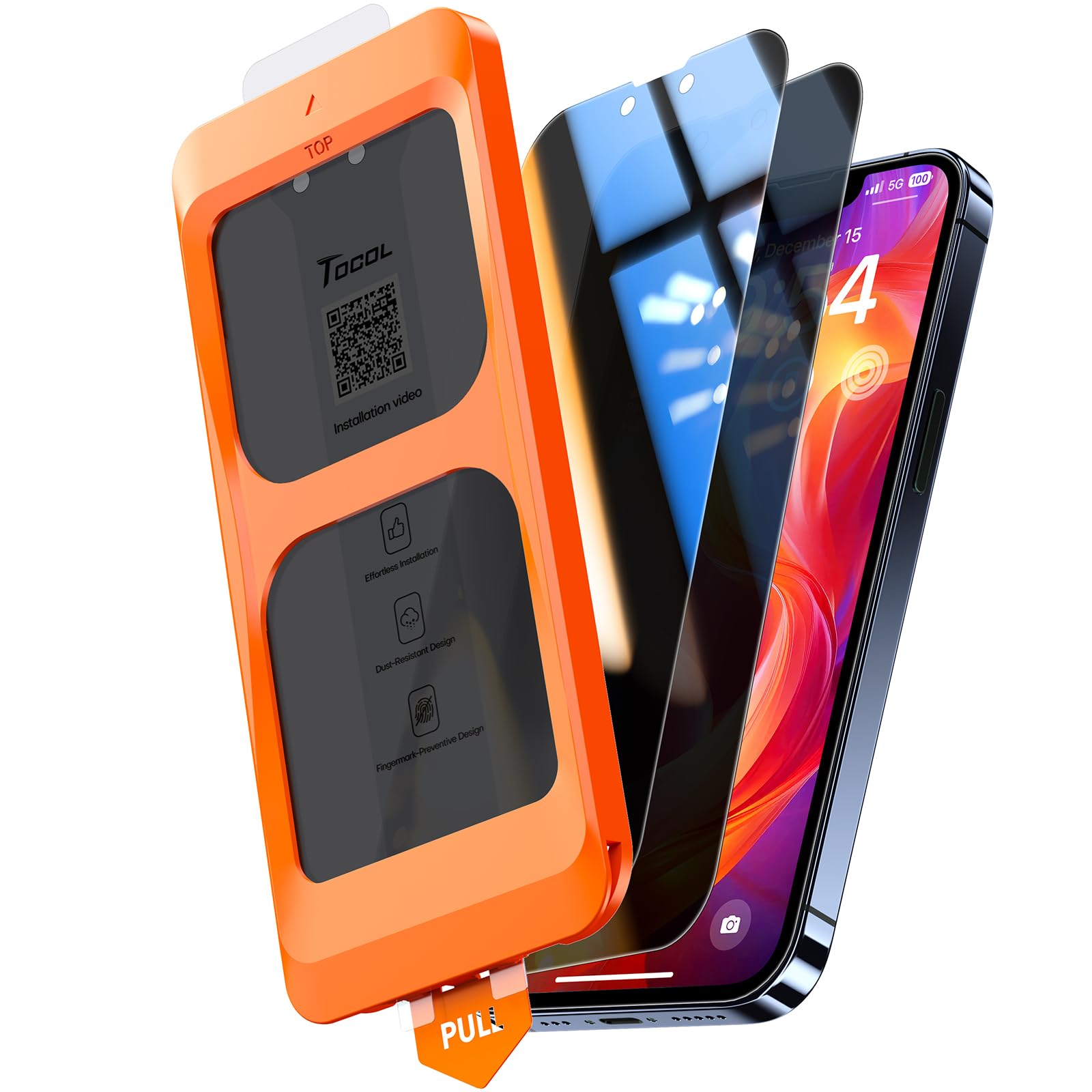 TOCOL for iPhone 17 Pro Max Screen Protector, Easy Installation Jansha Store