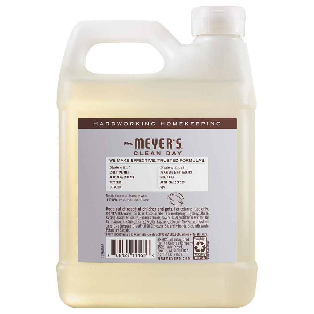 MRS. MEYER'S CLEAN DAY Hand Soap Refill, Lemon Verbena Scent, 33 Fl Oz Bottle Jansha Store