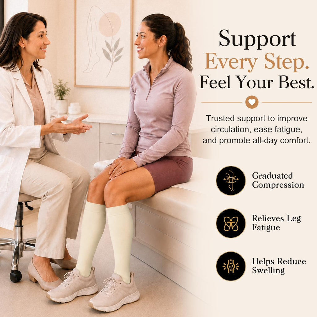 Laite Hebe 4 Pairs-Compression Socks for Women&Men Circulation-Best Support for Nurses,Running,Athletic Jansha Store