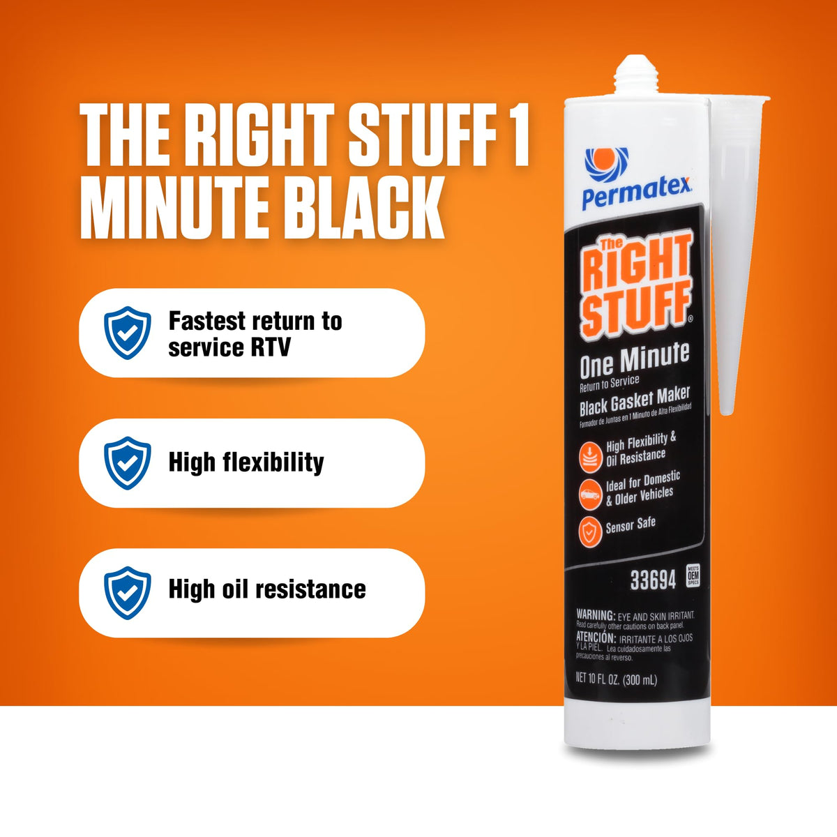 Permatex 82180 Ultra Black Maximum Oil Resistance RTV Silicone Gasket Maker, Sensor Safe and Non-Corrosive, for High Flex and Oil Resistant Applications 3 oz Jansha Store