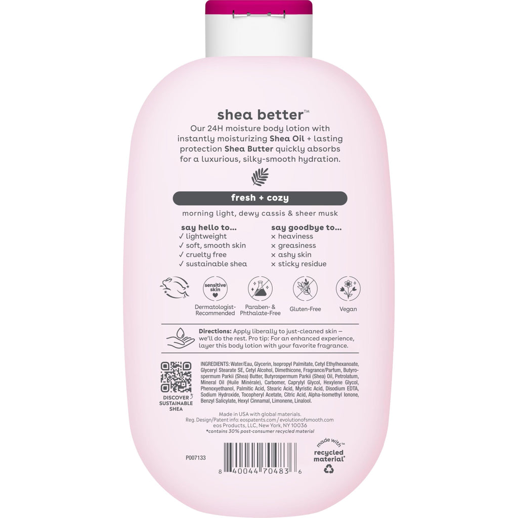 eos Shea Better Body Lotion- Vanilla Cashmere, 24-Hour Moisture, 16 fl oz Jansha Store