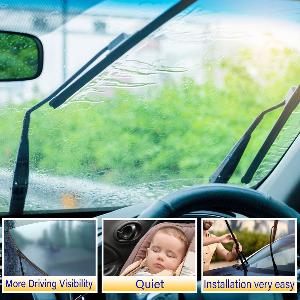 3 Wipers Fits Subaru Forester 2012-2018 Outback 2015-2019 Wiper Blades Jansha Store