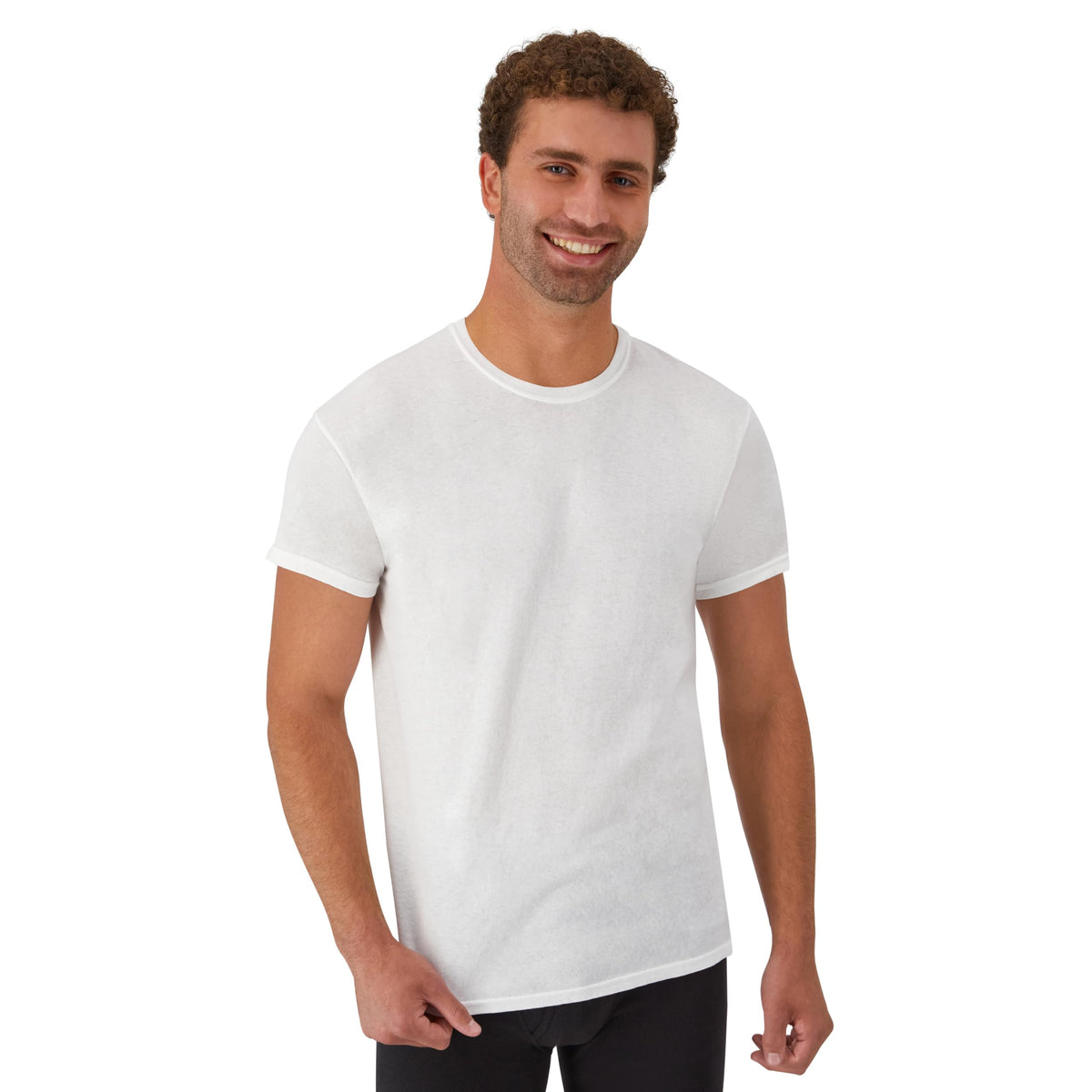 Hanes Men's Undershirt Packs, Stay-Tucked Soft Cotton Undershirts, Best Undershirts for Men, White/Black/Asstd Multipacks Jansha Store