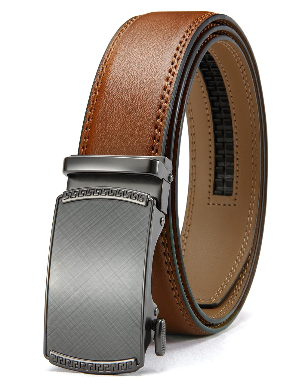 CHAOREN Men's Leather Ratchet Belt - Customizable Fit (35mm) Jansha Store