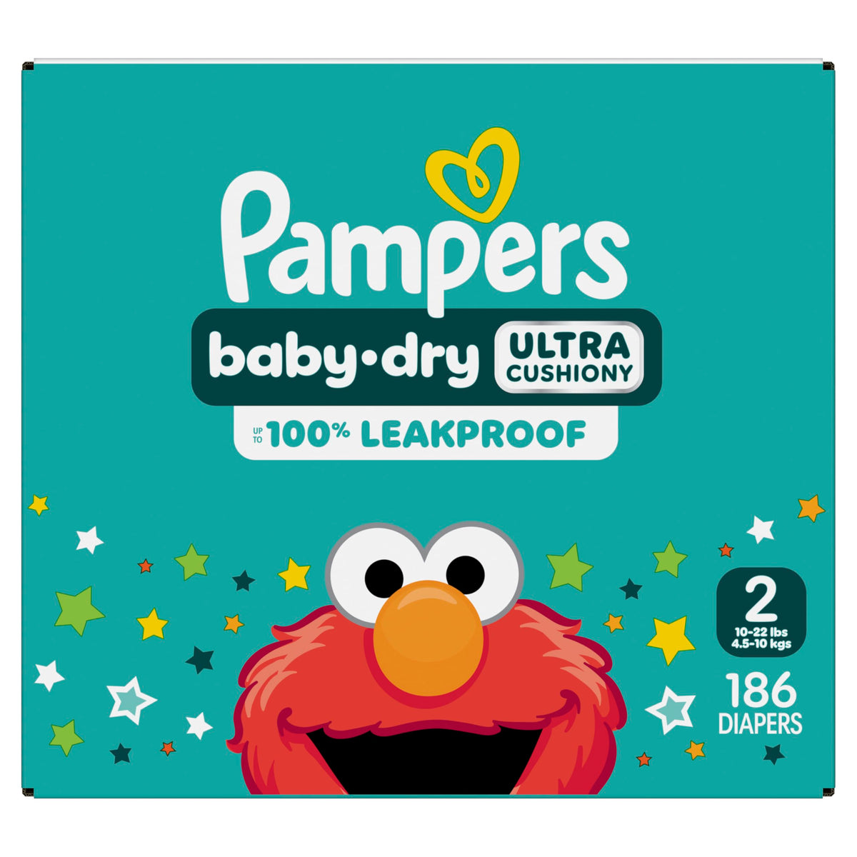 Pampers Baby Dry Ultra Cushiony Diapers, Size 3 (13-26 lbs), 104 Count, Up to 100% Leakproof (Packaging May Vary) Jansha Store