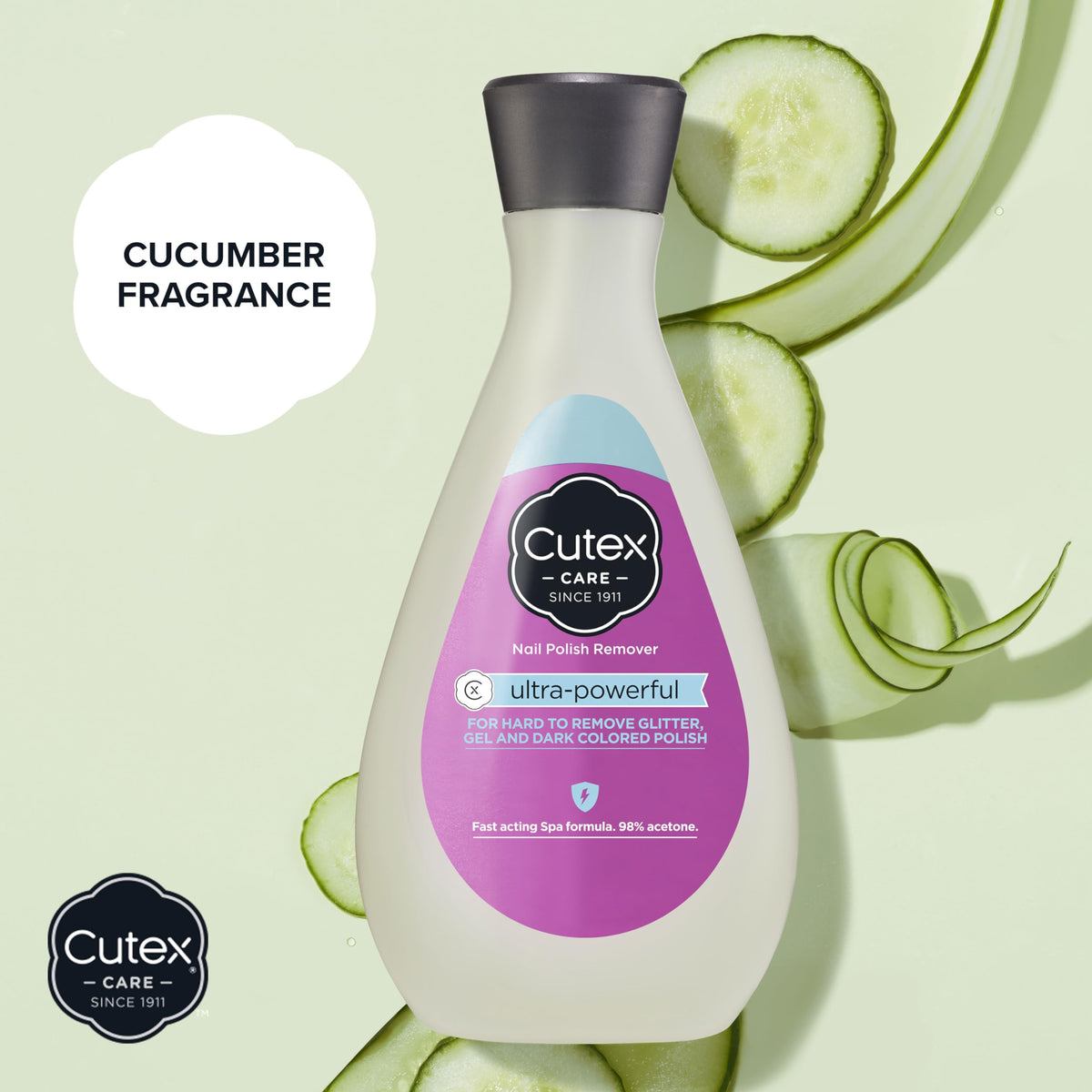 Cutex Nail Polish Remover, Strength Shield, Leaves Nails Looking Healthy, Contains Vitamins E, B5 & Hydrolyzed Silk, 6.76 Fl Oz Jansha Store
