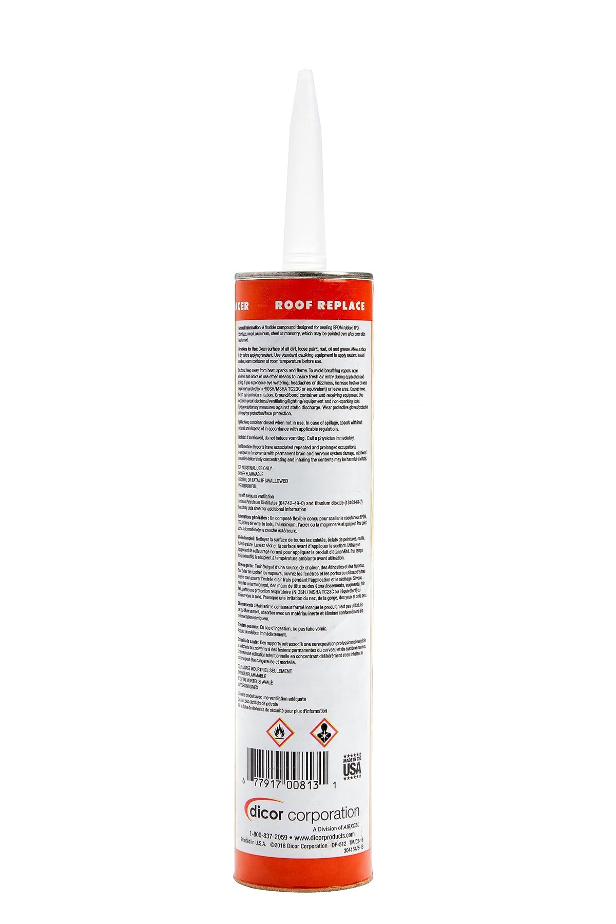 Dicor 501LSW-1 Self-Leveling Lap Sealant, White, 10.3 Oz, RV Roofing Jansha Store
