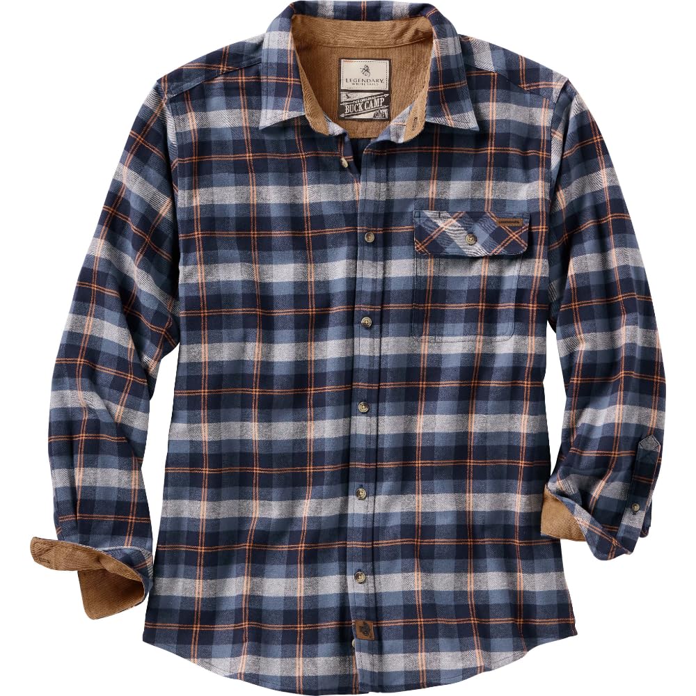 Legendary Whitetails Mens Flannel Long Sleeve Button Down 100% Cotton Shirt Jansha Store