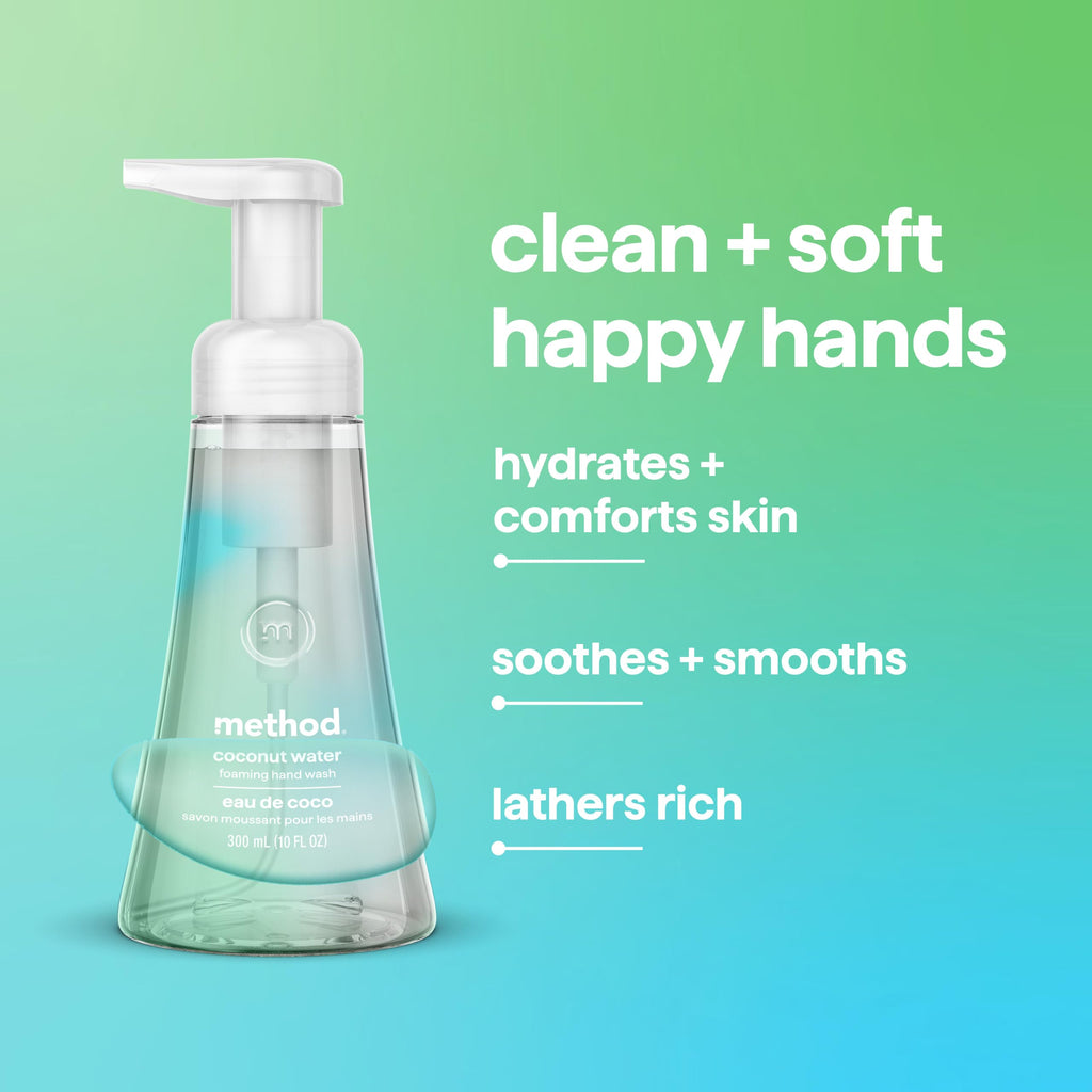 method Foaming Hand Wash, Waterfall, 10 fl oz, 3 pack Jansha Store