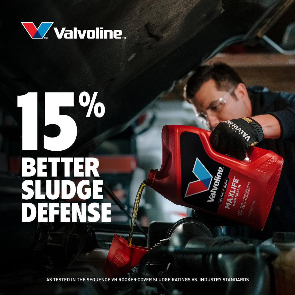 Valvoline MaxLife High Mileage 5W-30 Synthetic Blend Motor Oil 5 Quart Jansha Store
