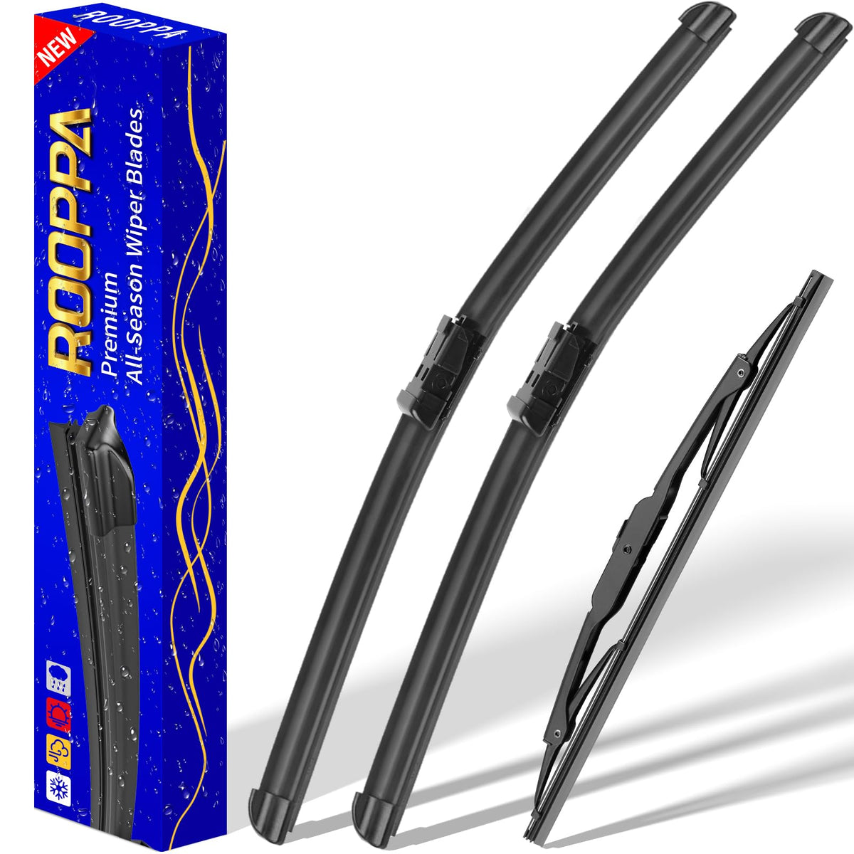 3 Wipers Fits Subaru Forester 2012-2018 Outback 2015-2019 Wiper Blades Jansha Store