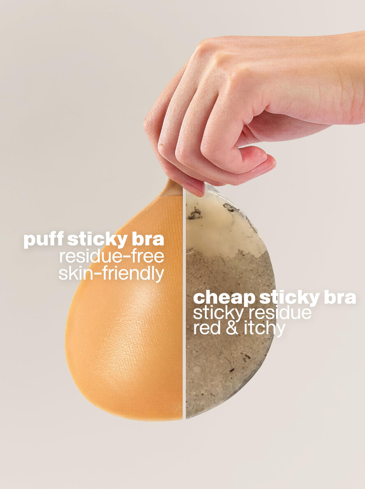 Sticky Bra Push Up, Invisible Strapless Adhesive Bra Jansha Store