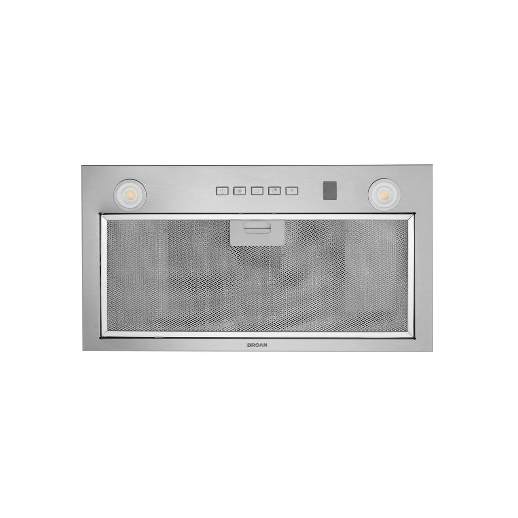 Broan- NuTone PM400SS Custom Cabinet Built-in 3-Speed Power Pack Insert with LED Lighting and 450 Max Blower CFM, 21-Inch, Stainless Steel Jansha Store