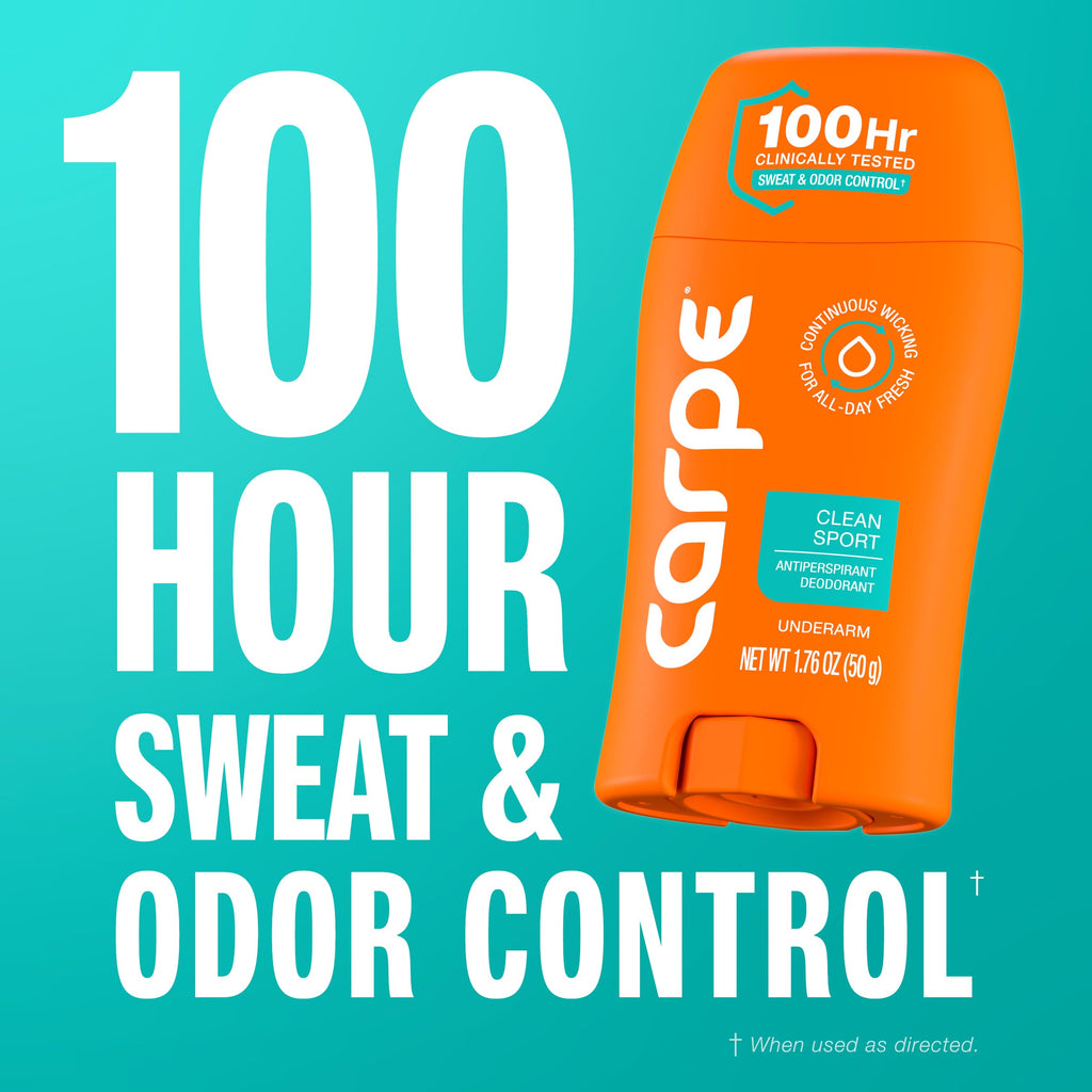 Carpe 100-Hour Antiperspirant Deodorant, Mountain Breeze - 2 Pack Jansha Store