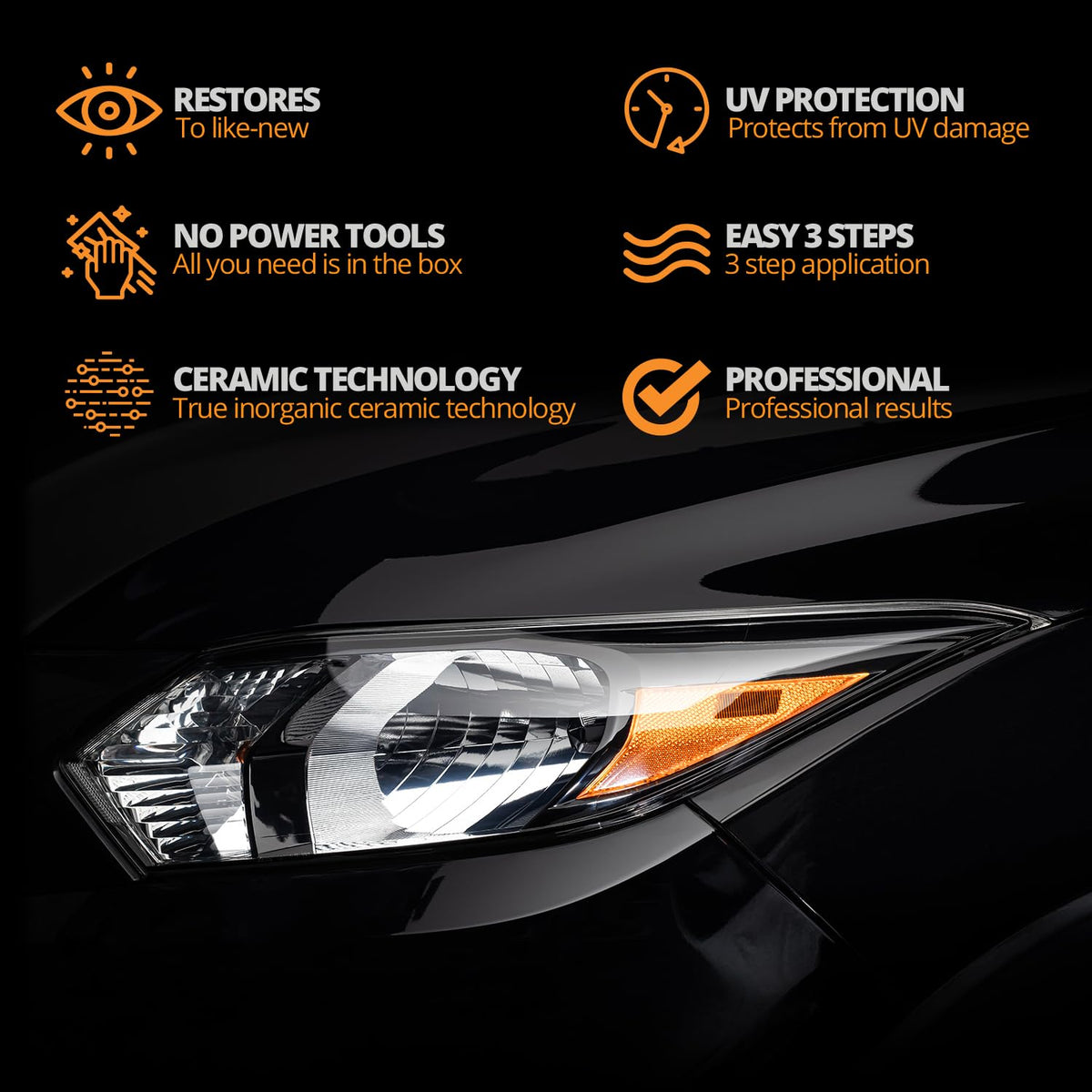 CERAKOTE® Ceramic Headlight Restoration Kit, 10 Wipe Kit Jansha Store