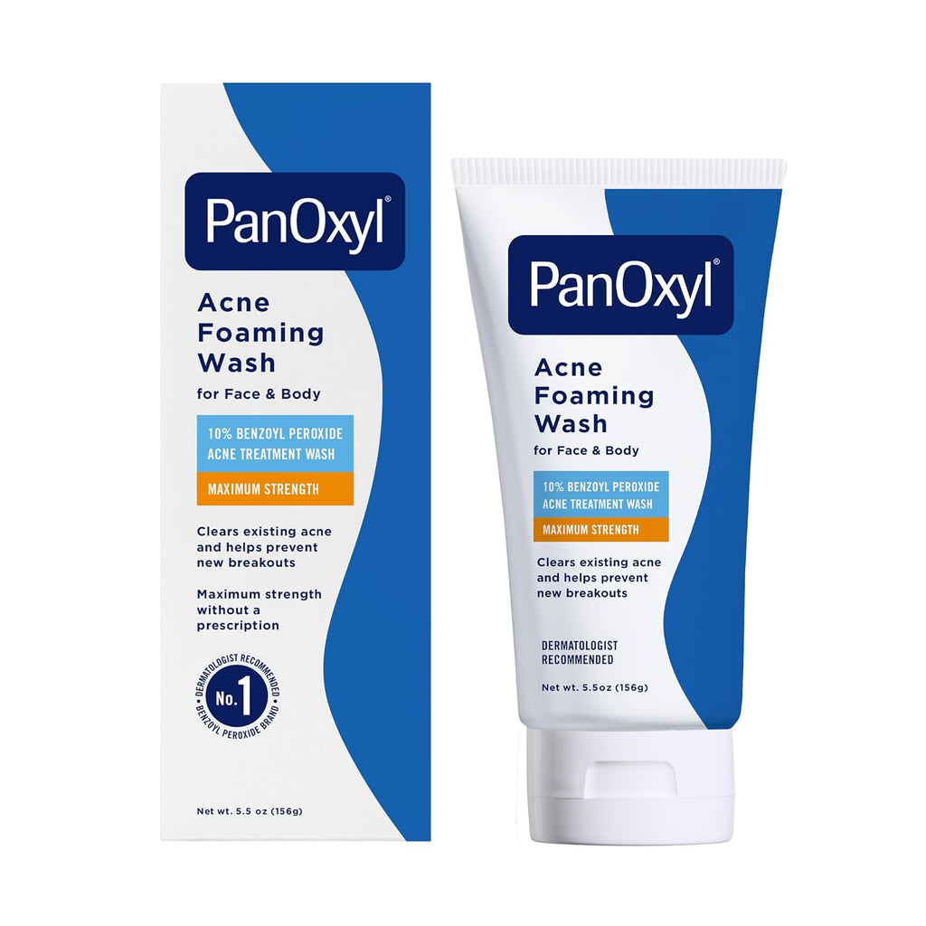 PanOxyl Acne Foaming Wash, 10% Benzoyl Peroxide, For Face & Body, 5.5 oz Jansha Store