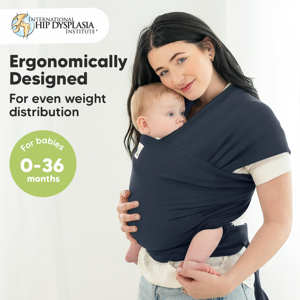 KeaBabies Baby Wrap Carrier, All in 1 Original Baby Carrier, Trendy Black Jansha Store