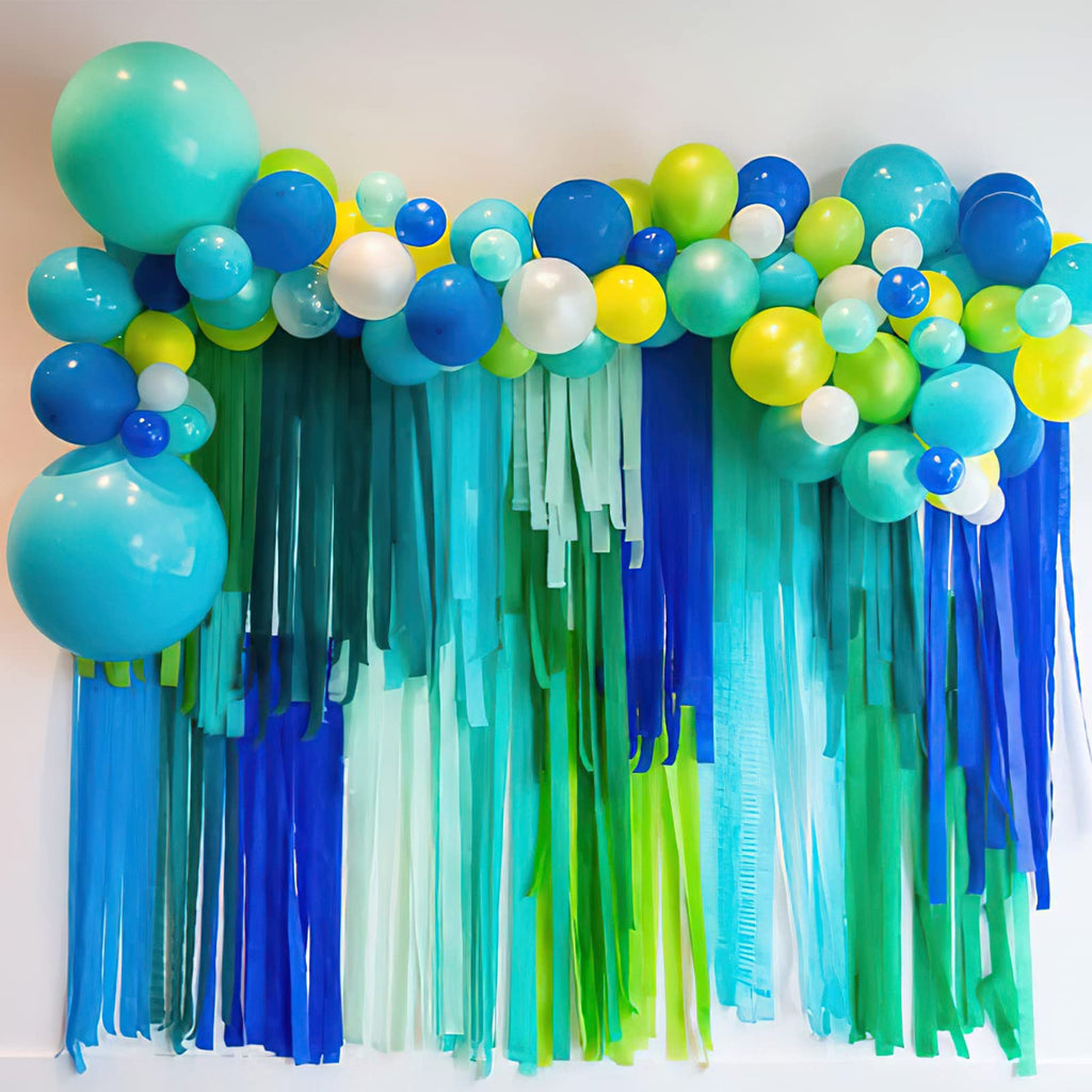 PartyWoo Pastel Crepe Paper Streamers 6 Rolls 492 FT Streamers Jansha Store