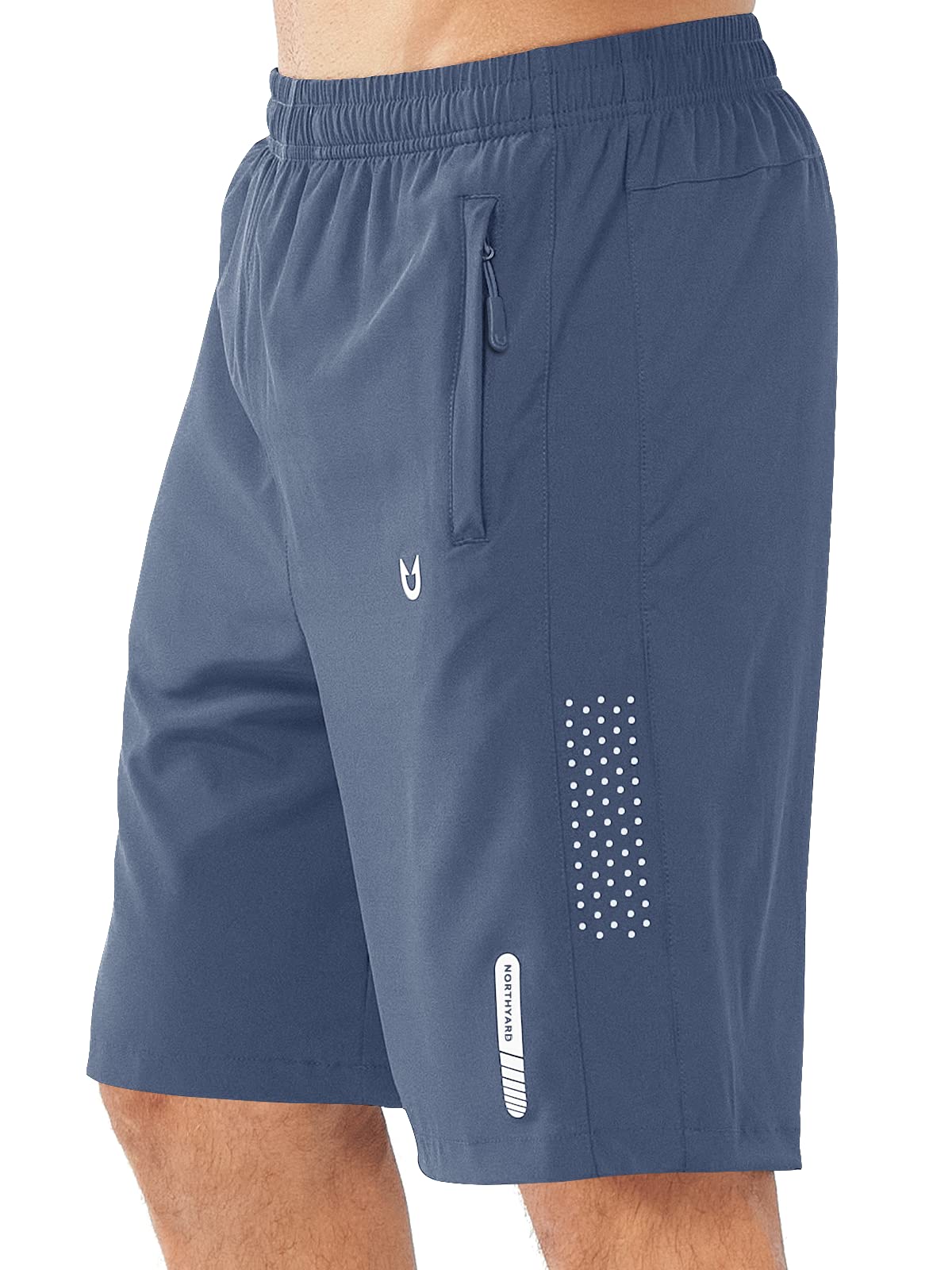 NORTHYARD Men's Athletic Running Shorts Gym Workout 7"/9"/5" Zipper Pockets Jansha Store