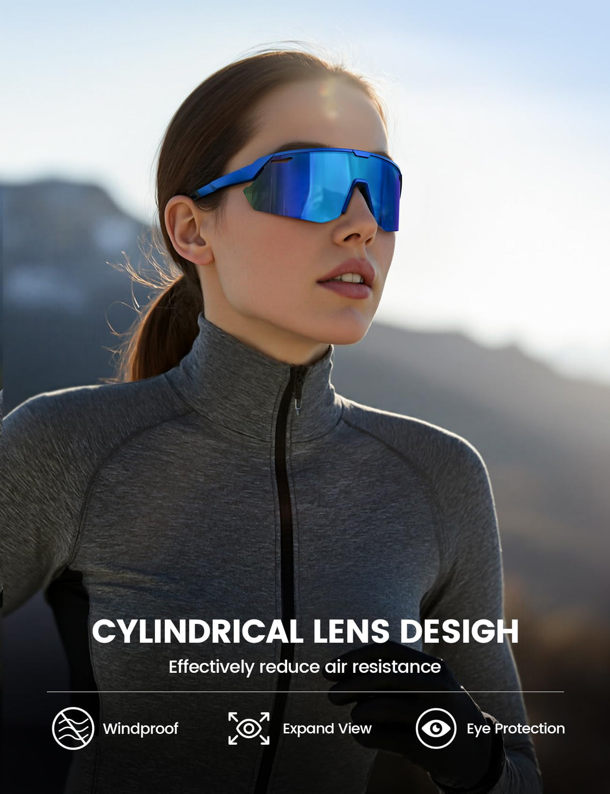 Lamicall 24g Polarized Sports Sunglasses for Men Women - UV400 Protection Sun Glasses for Baseball Running Cycling Fishing Jansha Store