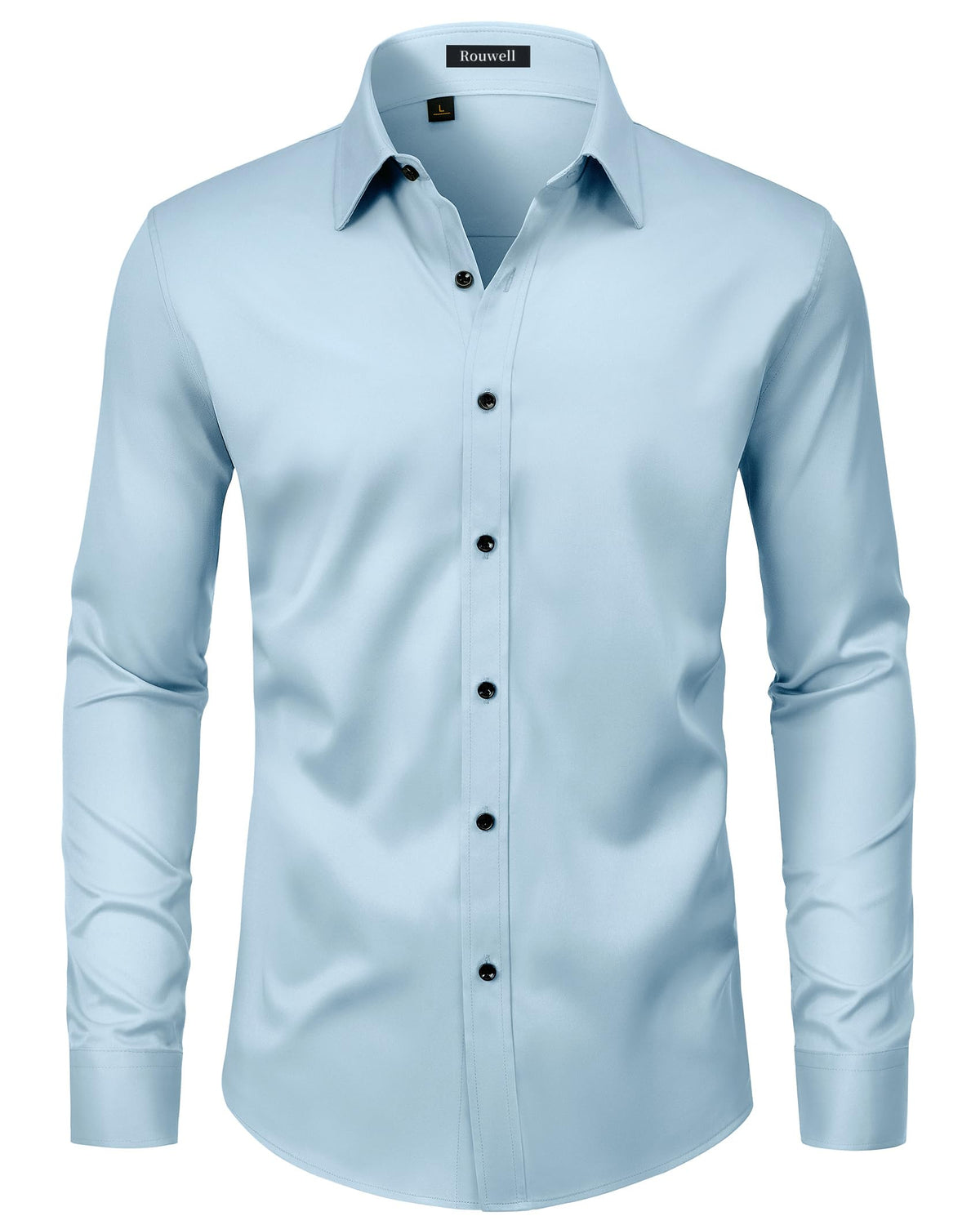 Men’s Wrinkle Free Dress Shirts Regular Fit Long Sleeve Non Iron Business Casual Wedding Stretch Button Down Shirt Jansha Store