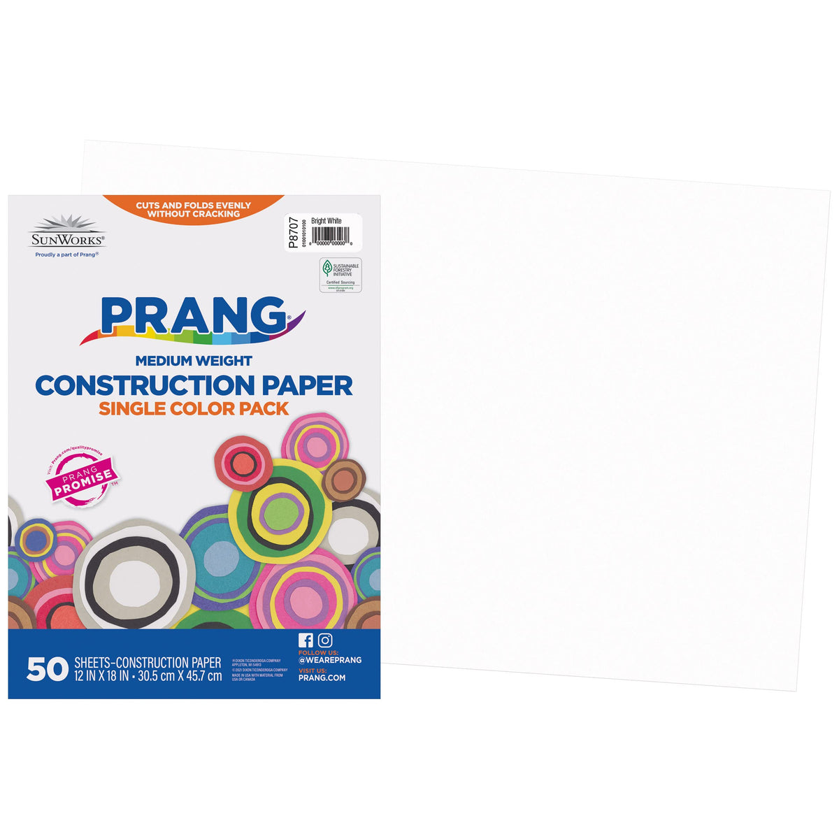 Prang (Formerly SunWorks) Construction Paper, 10 Assorted Colors, 12" x 18", 50 Sheets Jansha Store