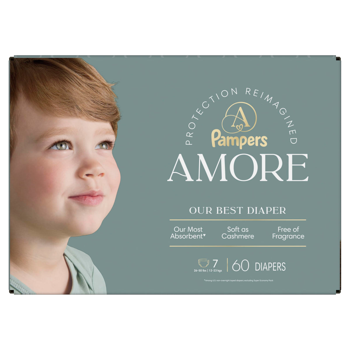 Pampers Amore, Size 0 (up to 10 lbs), 128 Count, Our Best Diaper – Hypoallergenic & Fragrance Free, Up to 100% Leakproof, Soft as Cashmere Jansha Store