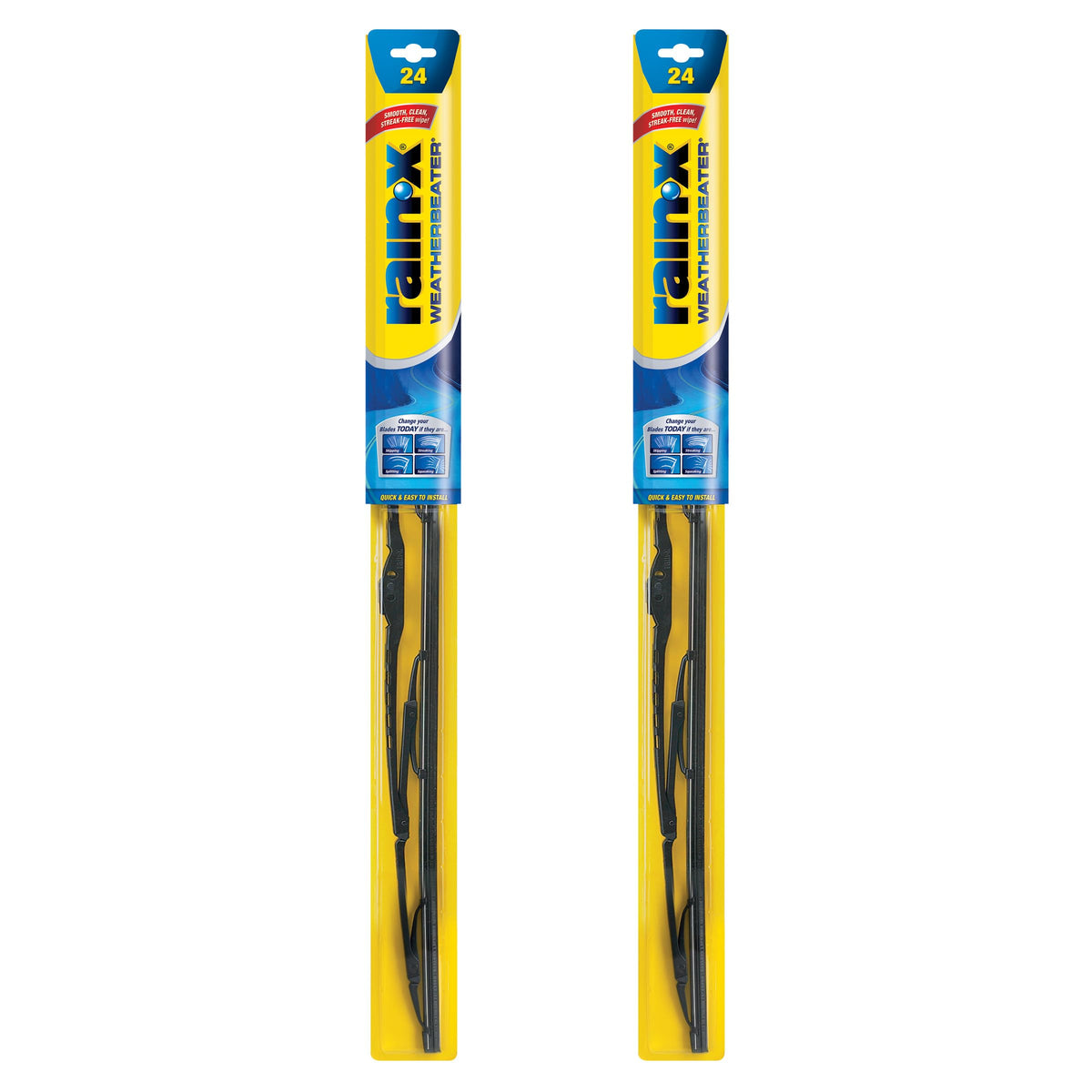 Rain-X 820149 WeatherBeater Wiper Blades, 22" Windshield Wipers (Pack of 2), Automotive Replacement Windshield Wiper Blades That Meet Or Exceed OEM Quality And Durability Jansha Store